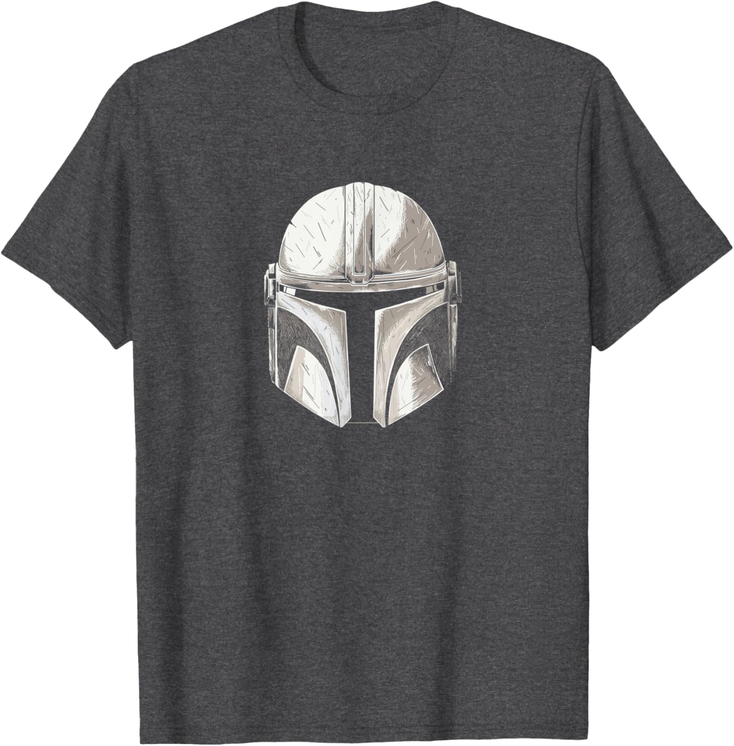 Red Men's Short Sleeve T-Shirt with Disney Marvel Star Wars Princess Print - 1