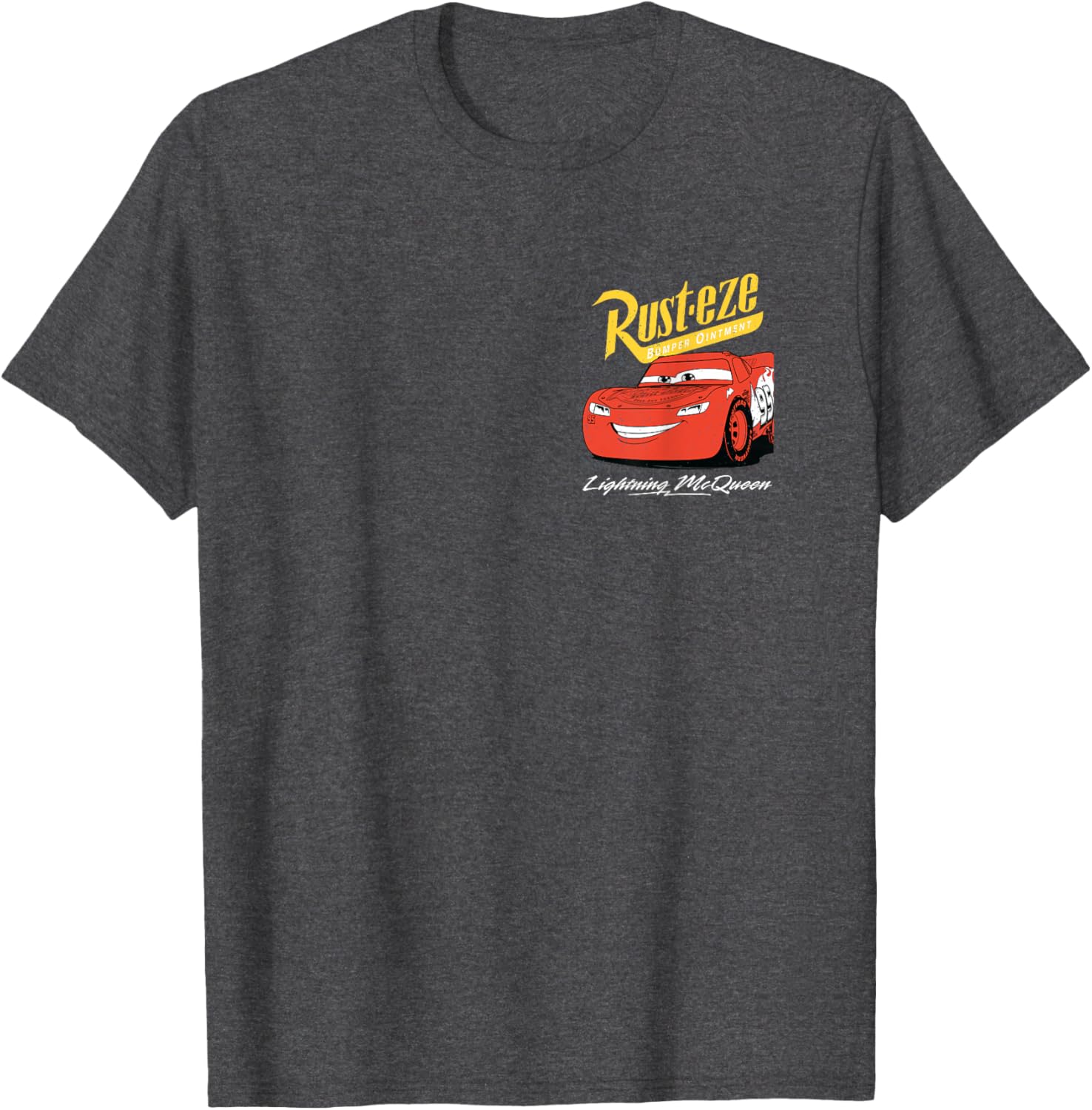 Vintage Lightning McQueen Rusteze T-Shirt for Disney Pixar Cars Fans - 3