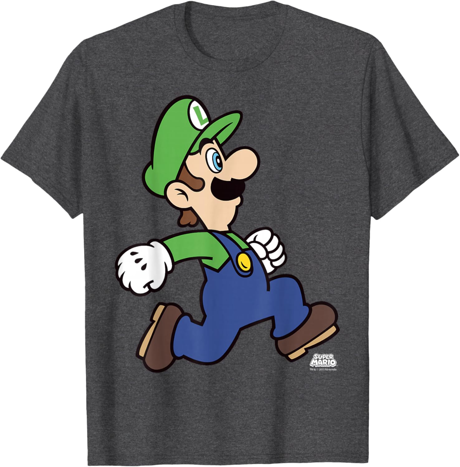 Super Mario Luigi Run Portrait T-Shirt for Fun Gaming Fans - 4
