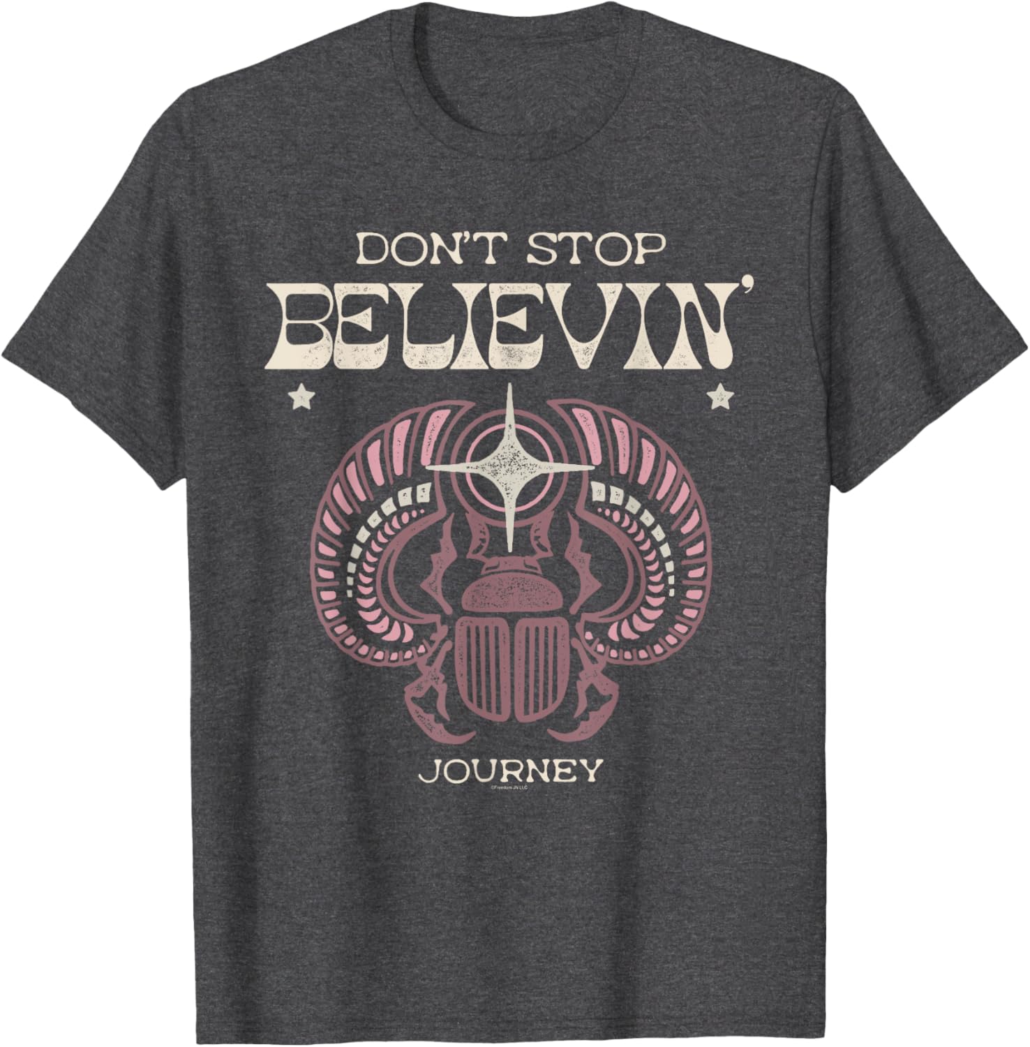 Vintage Journey Groovy Don't Stop Believin Scarab Band T-Shirt - 3