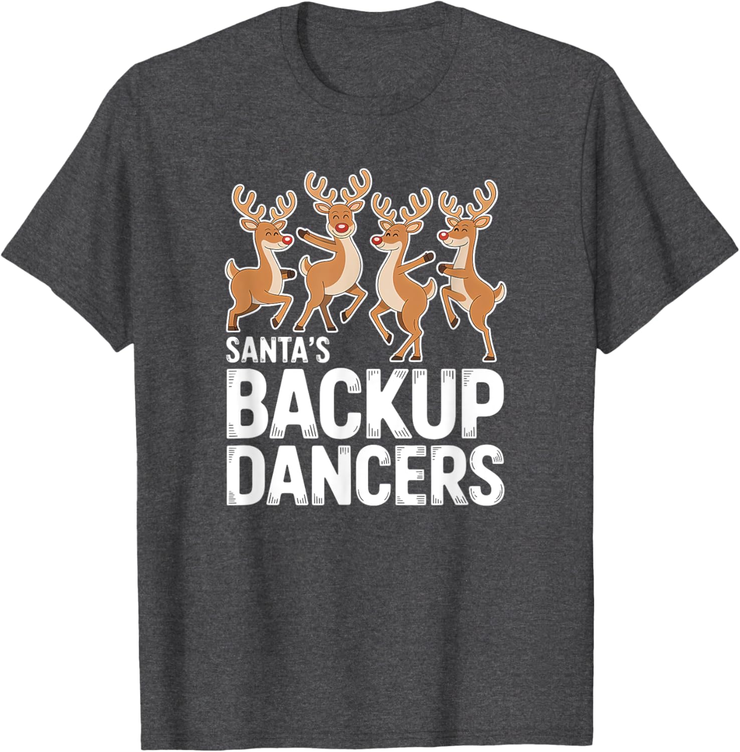 Santa's Backup Dancers Christmas T-Shirt for Holiday Cheer and Fun - 2