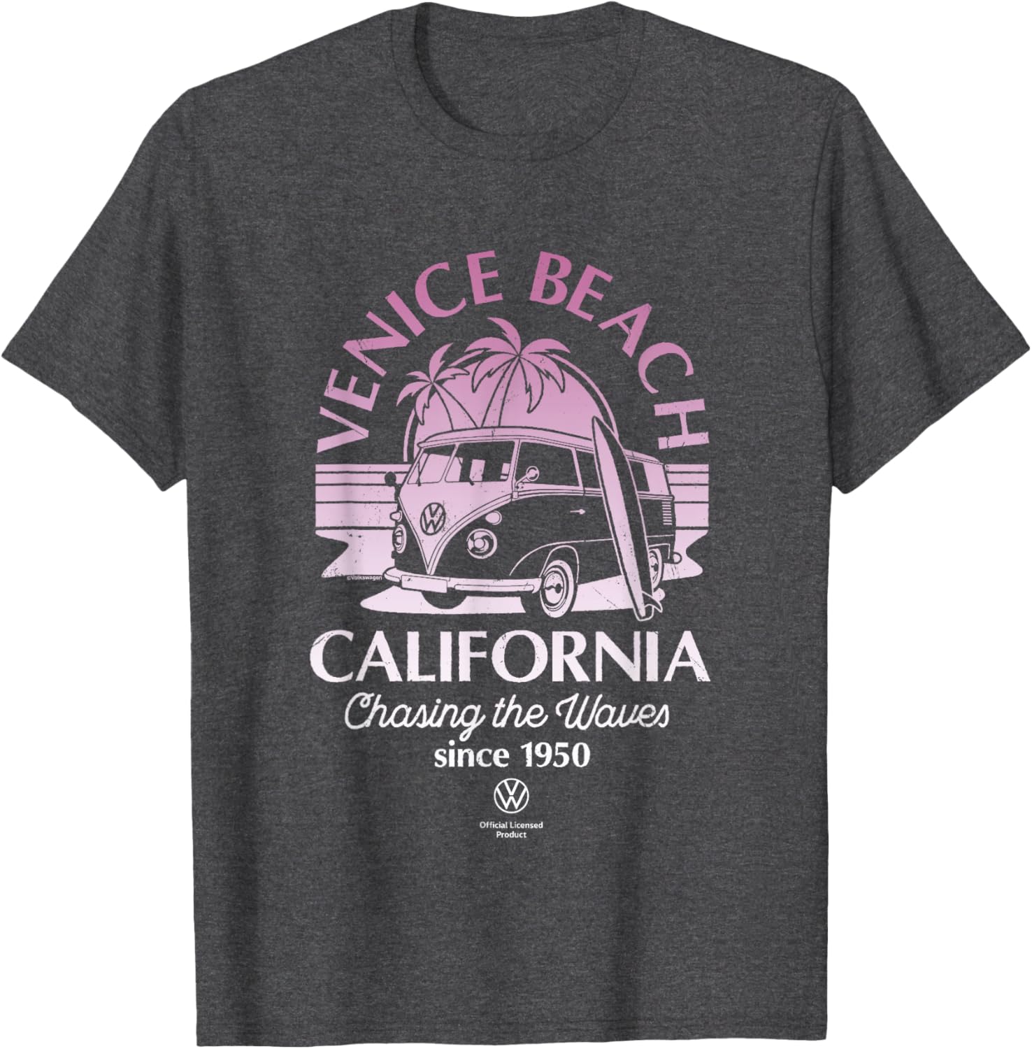 Type 2 T1 Campervan Venice Beach California T-Shirt for Adventure Lovers - 4