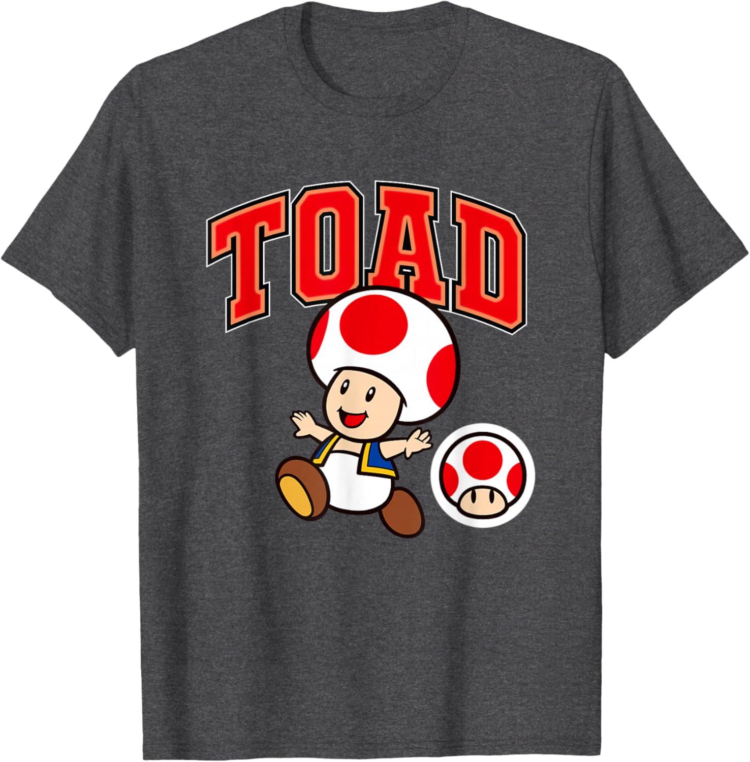 Super Mario Toad Collegiate Style T-Shirt for Fun Gaming Fashion - 11