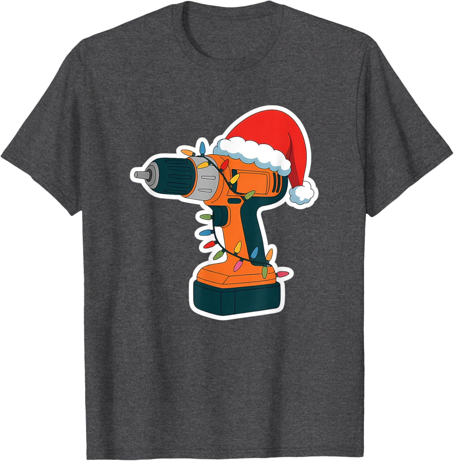 Festive Christmas Cordless Drill T-Shirt Perfect for Holiday Cheer - 3