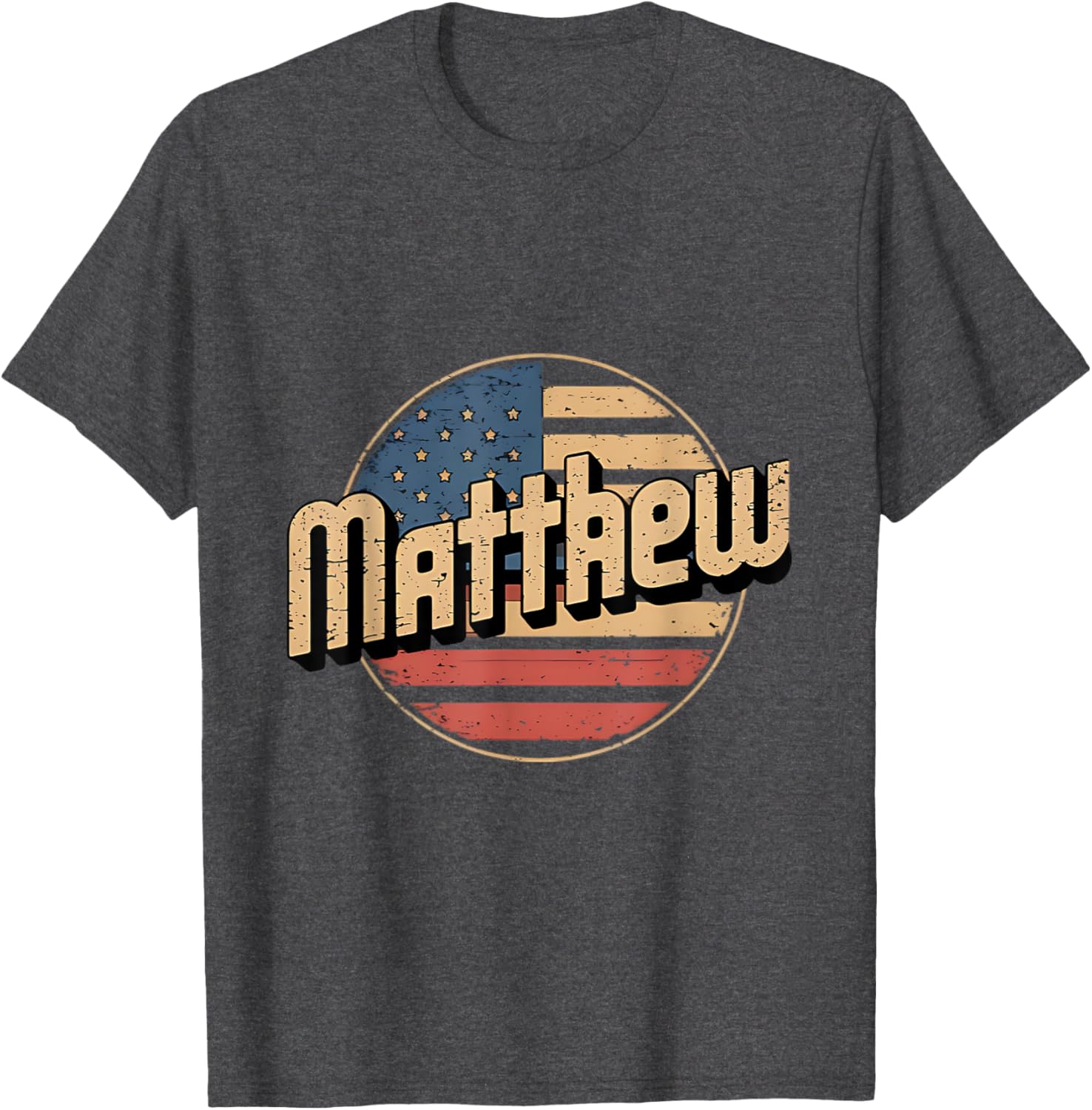 Personalized MATTHEW USA Flag Patriot T-Shirt for Proud Americans - 12