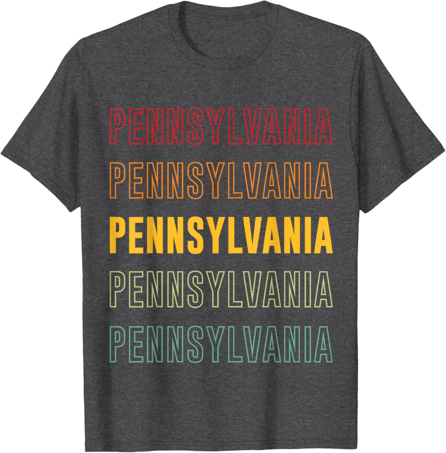 Vibrant Pennsylvania Rainbow T-Shirt for Stylish Comfort and Fun Fashion - 28