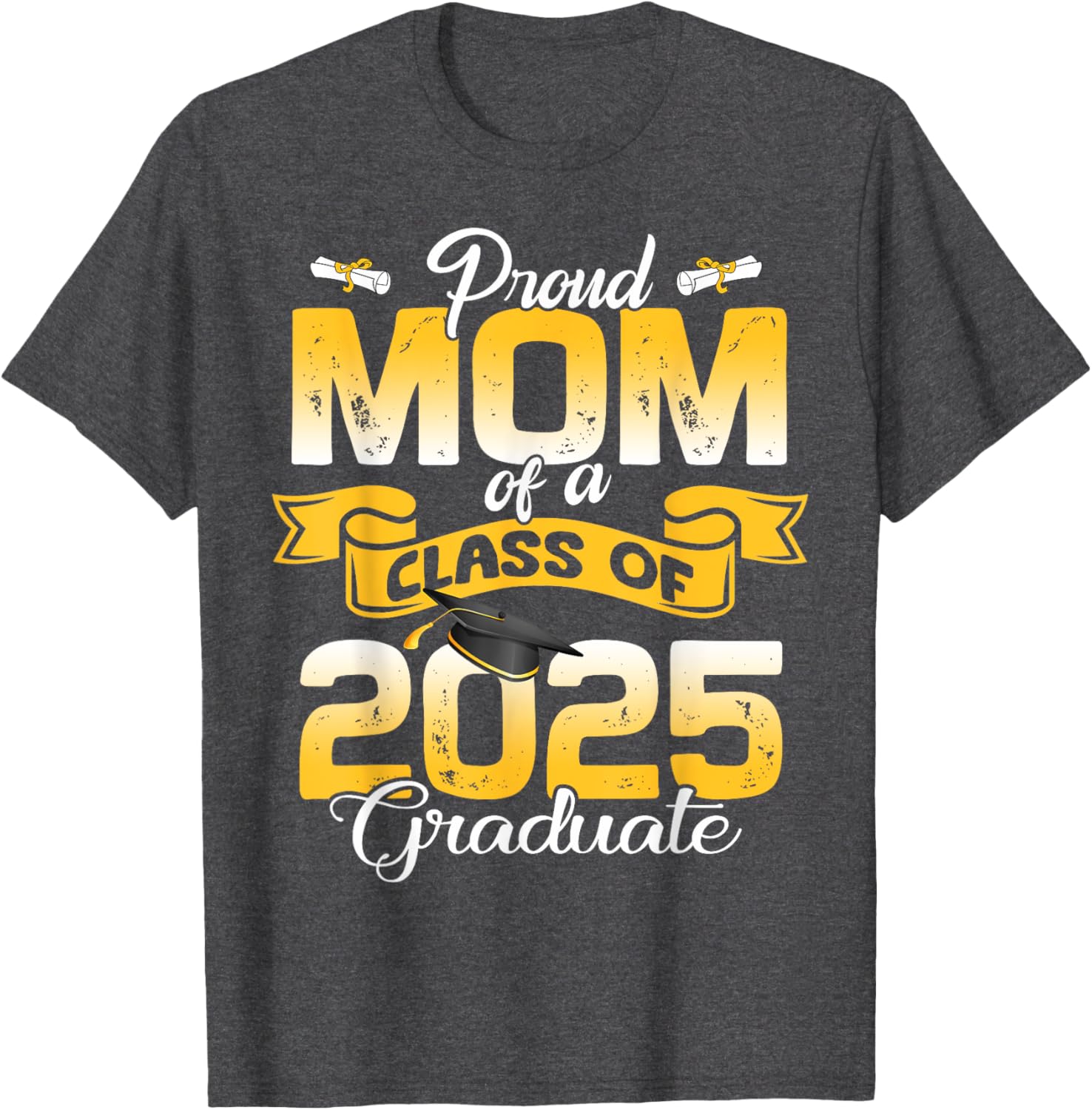 Super Proud Mom of 2025 Graduate T-Shirt for Family Celebration - 4
