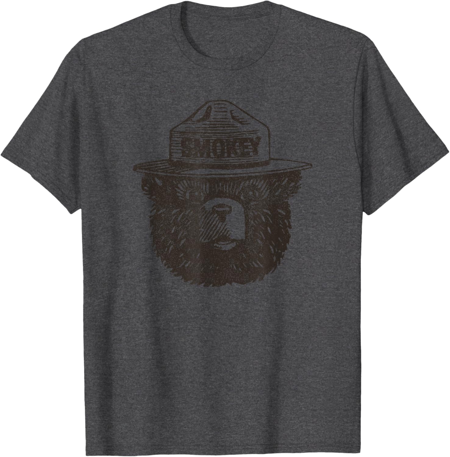 Smokey Bear Portrait T-Shirt for Nature Lovers and Wildlife Fans - 6