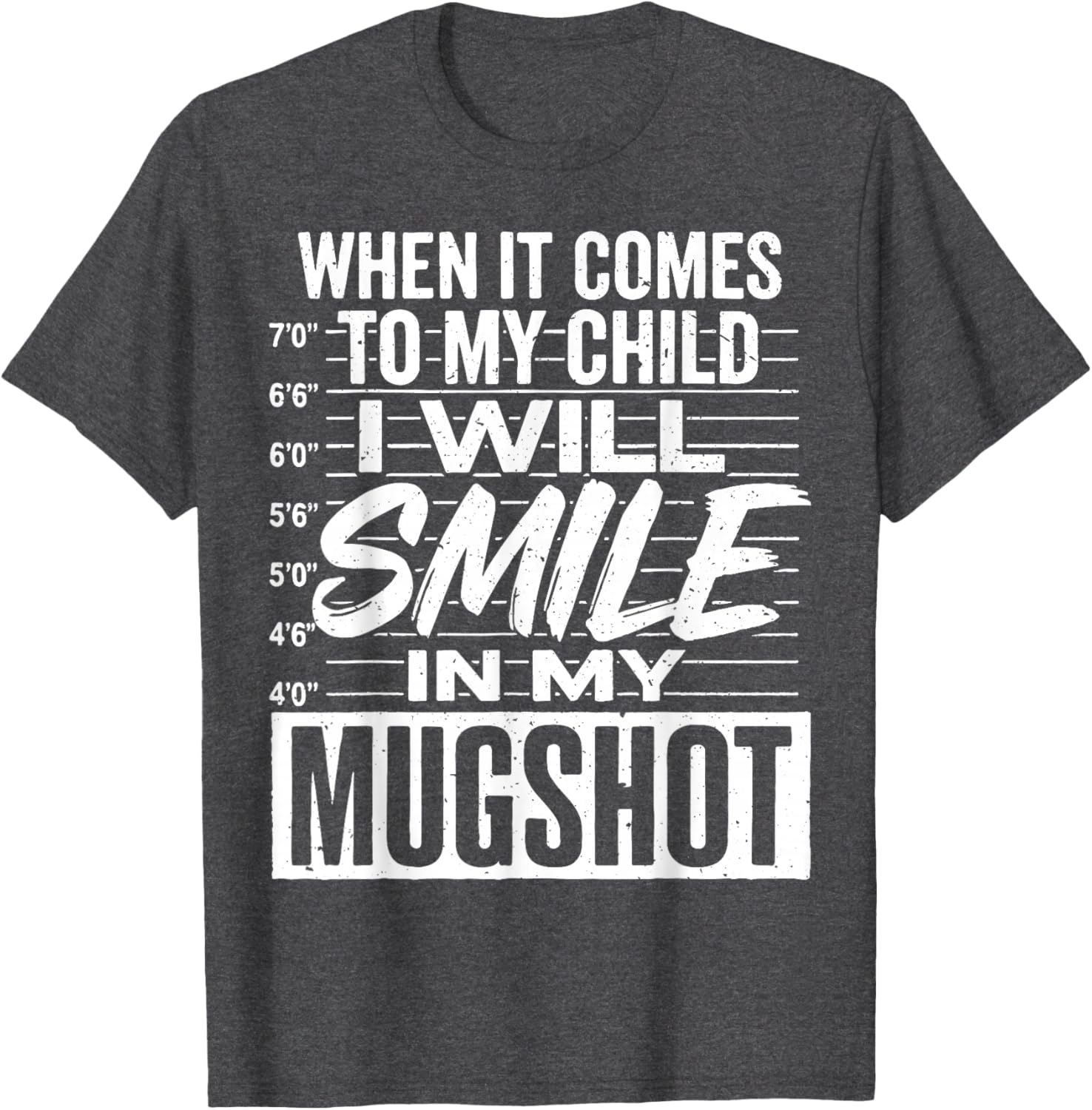 Smile Mugshot T-Shirt for Moms - Funny Parenting Apparel Gift - 11