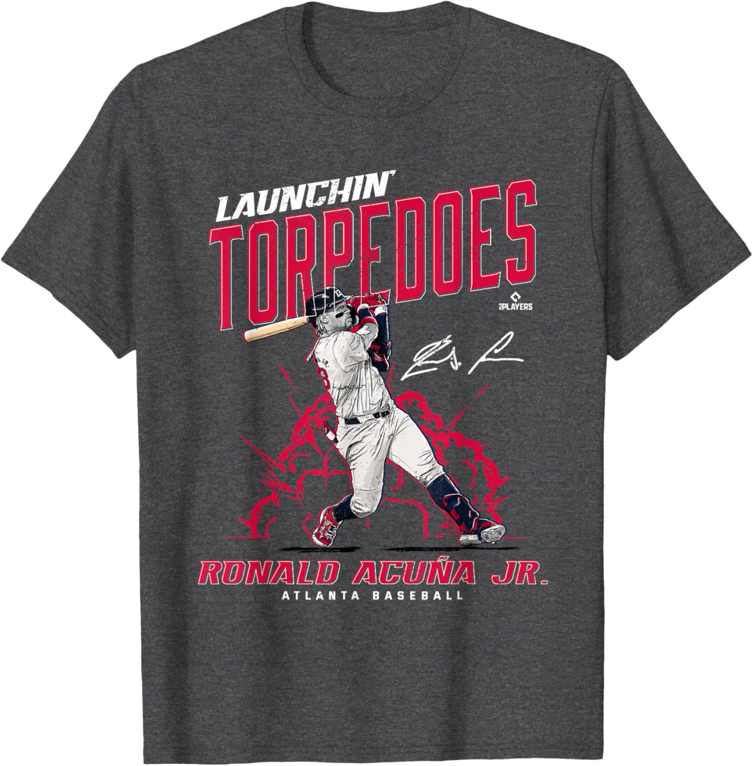 Ronald Acuna Jr Launchin Torpedoes Atlanta Baseball T-Shirt for Fans - 1