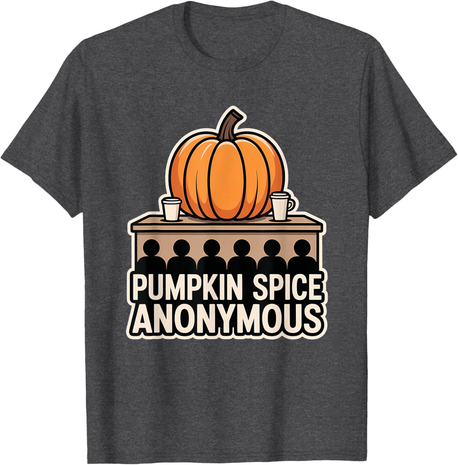 Pumpkin Spice Anonymous Halloween T-Shirt for Spooky Season Fun - 2