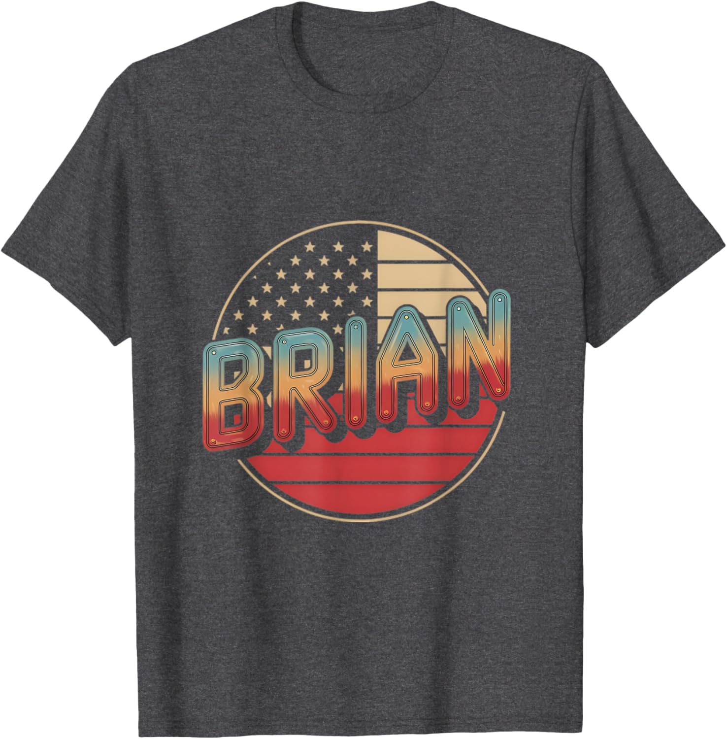 Personalized BRIAN USA Flag Patriot T-Shirt for Proud Americans - 11