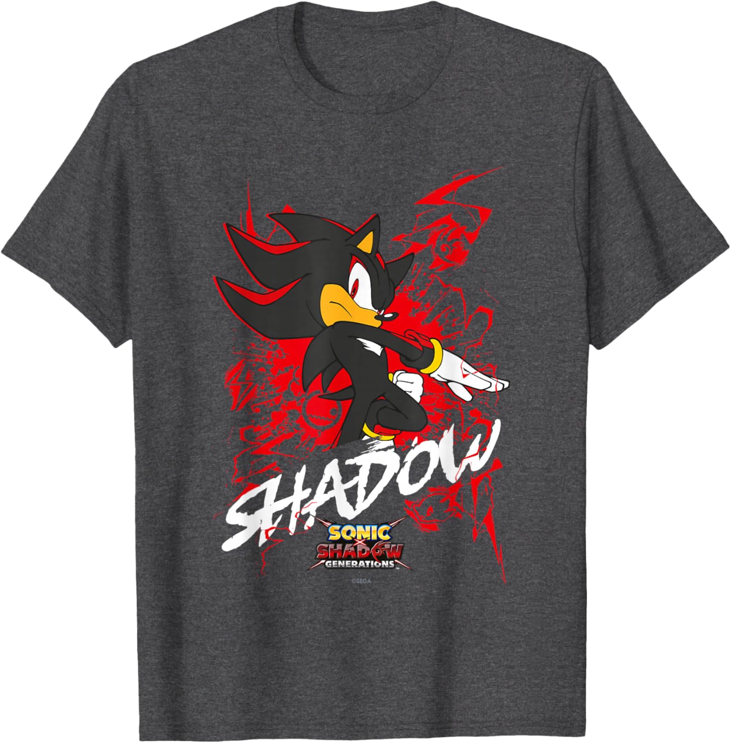 Sonic the Hedgehog Shadow T-Shirt for Fans of Sonic X and Generations - 4