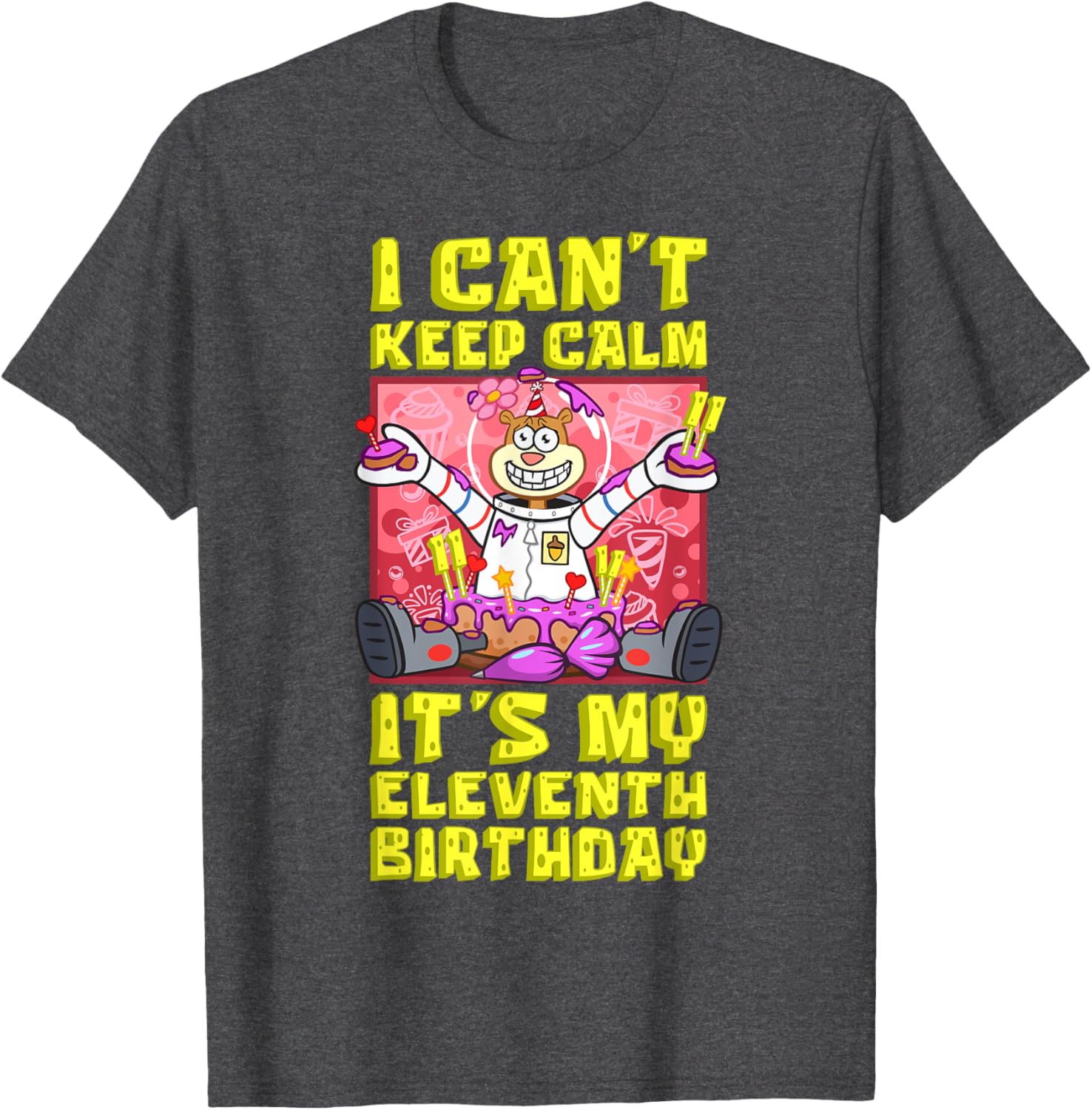 Sandy Birthday Shirt - Mademark x SpongeBob 11th Birthday Gift T-Shirt - 1
