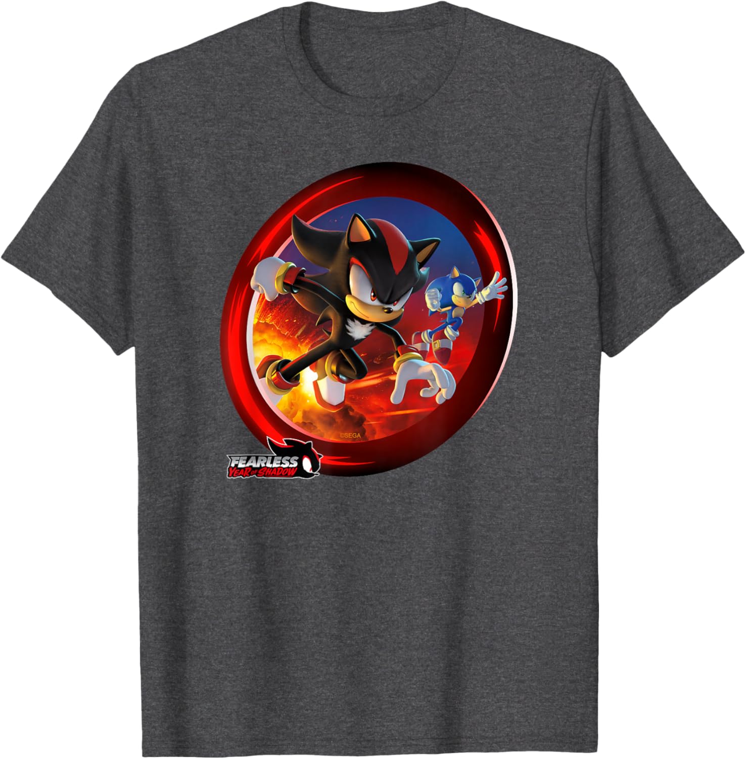 Sonic the Hedgehog Fearless Year of Shadow Graphic T-Shirt for Fans - 2