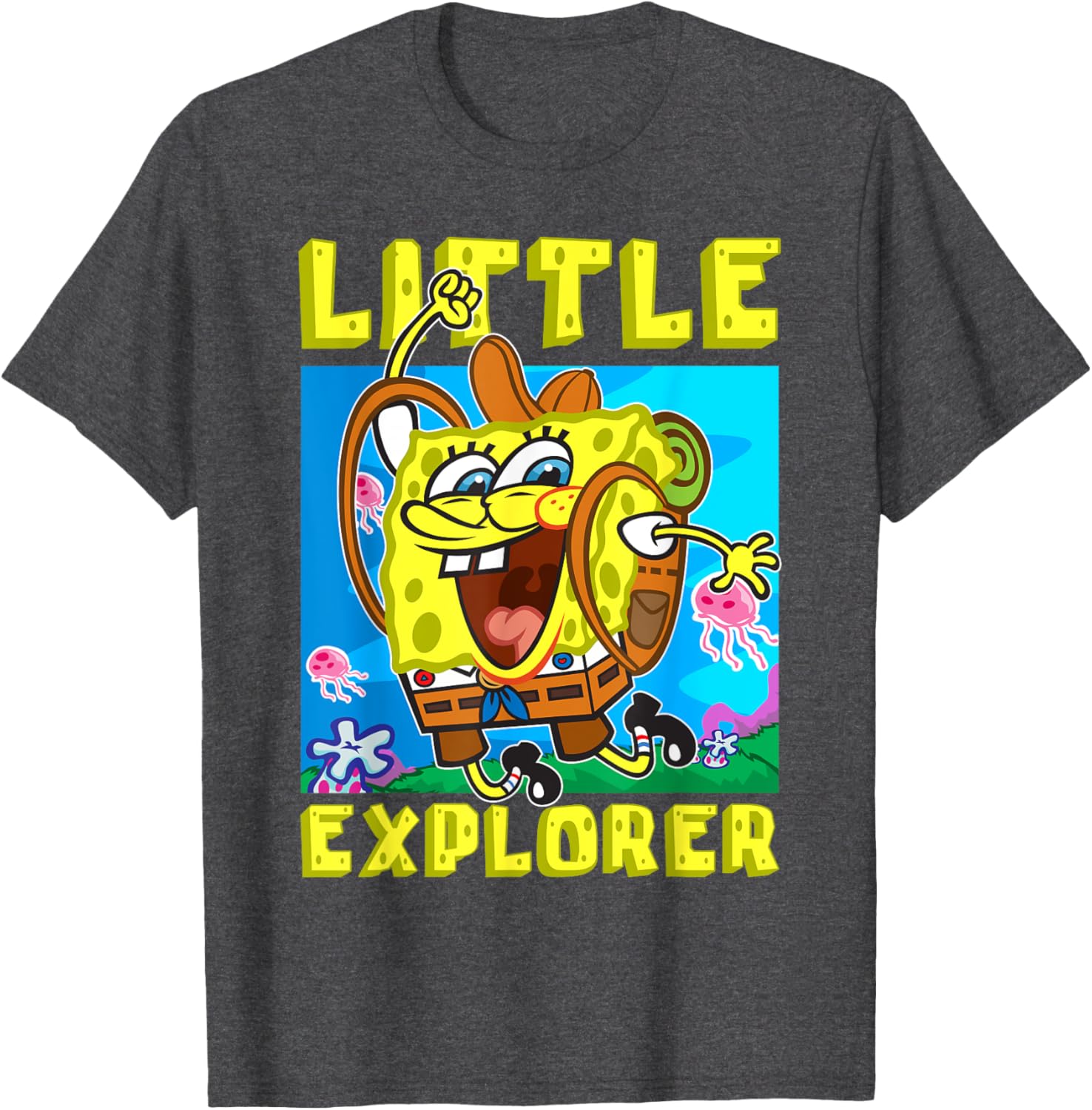 SpongeBob Little Explorer Funny Boys Gift T-Shirt for Christmas Birthday - 1