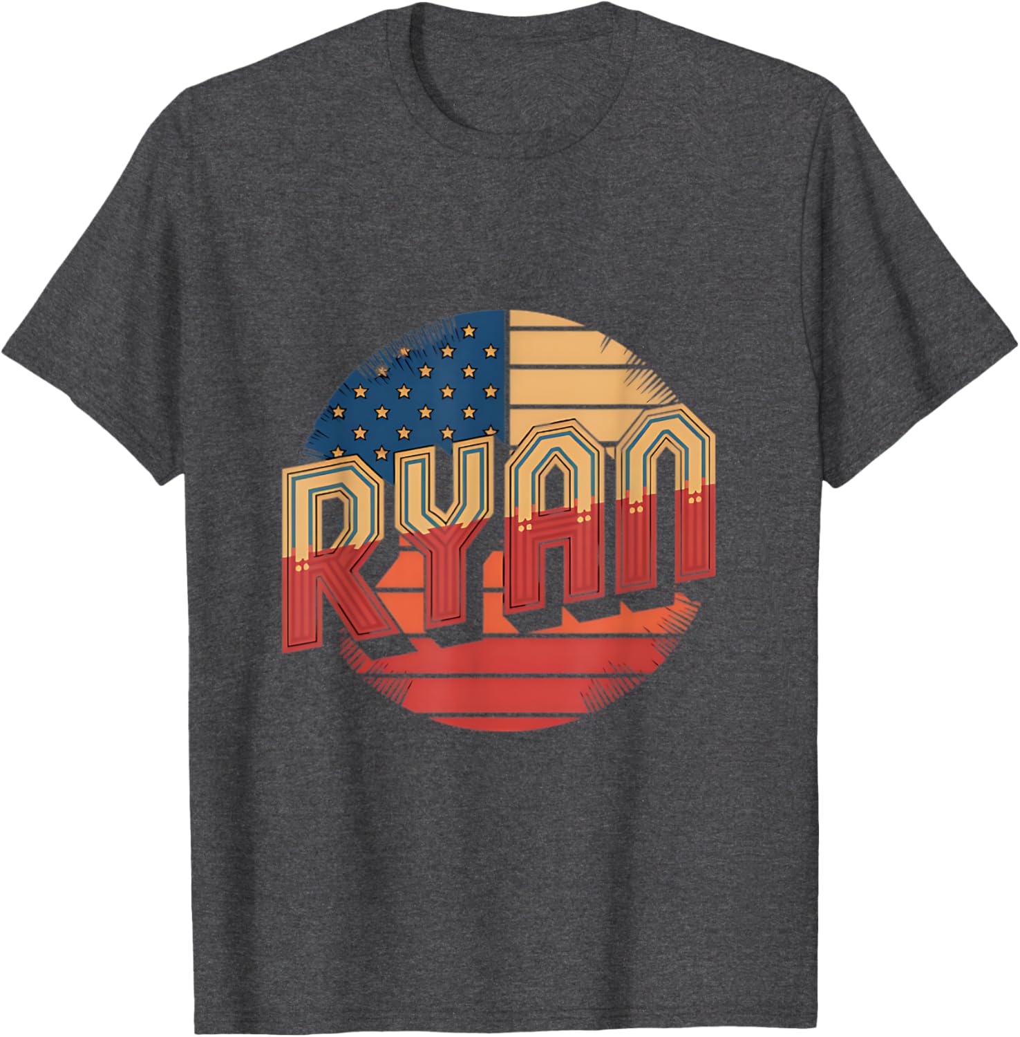 Personalized Ryan USA Flag Patriot T-Shirt for Proud Americans - 5