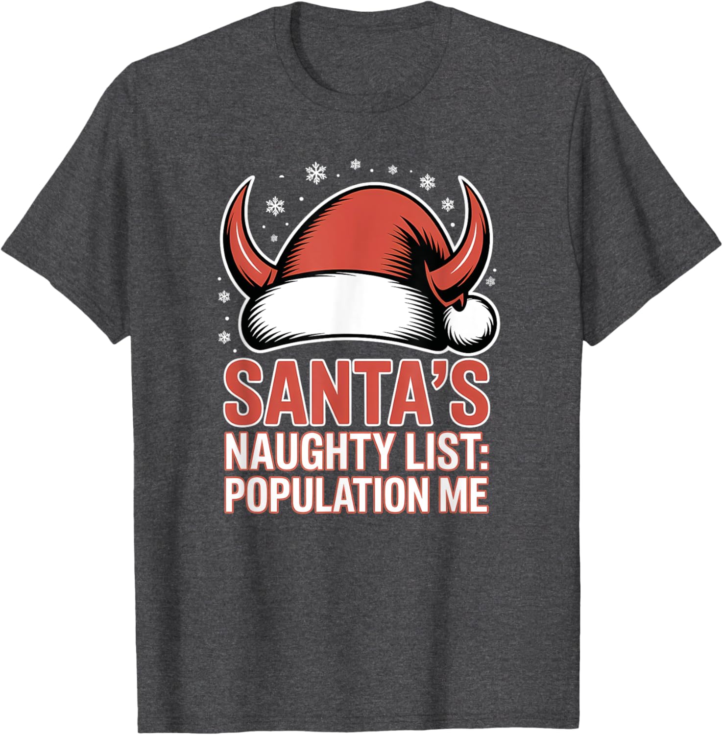 Santas Naughty List Christmas T-Shirt for Fun Holiday Celebrations - 5