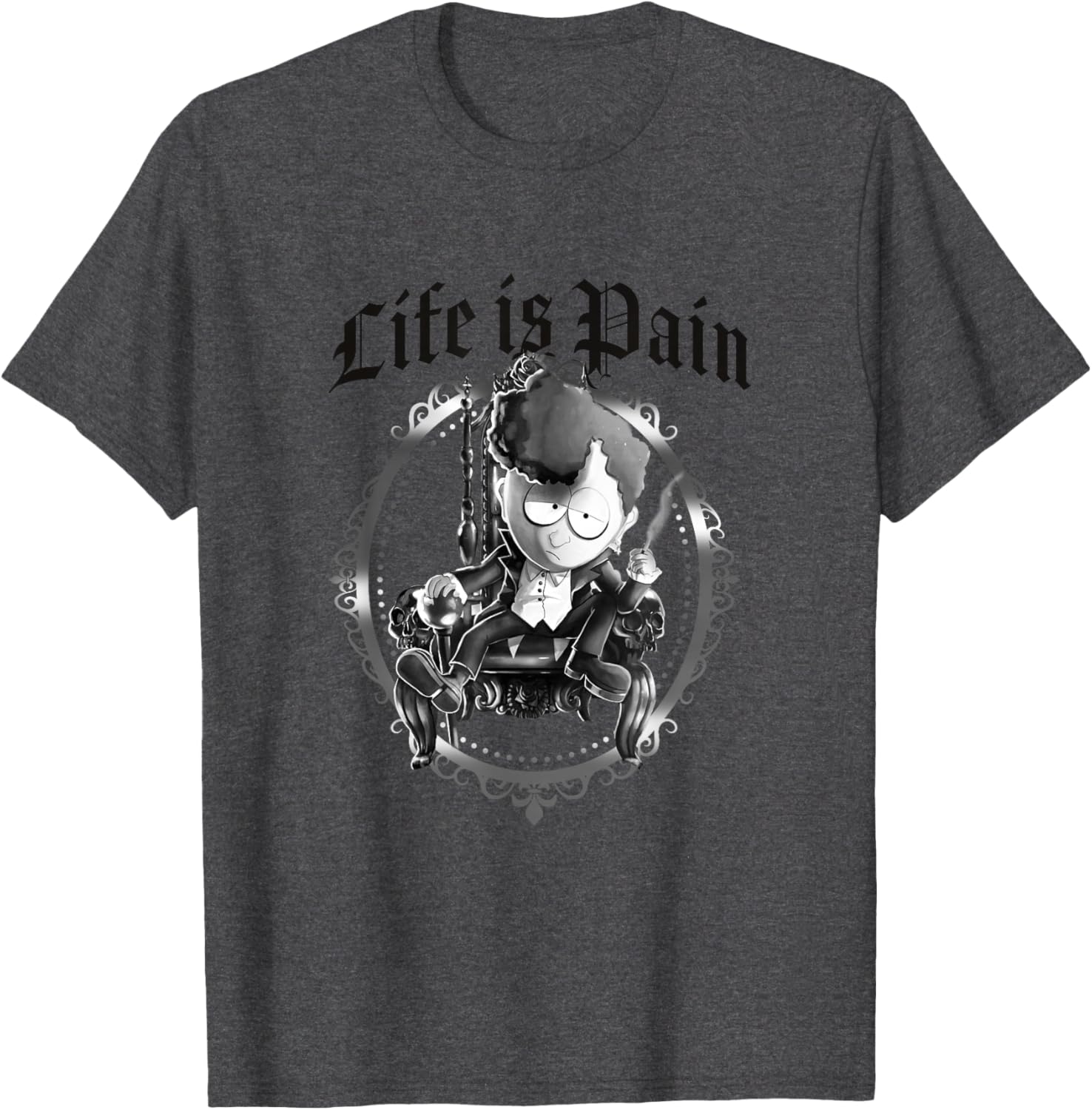 South Park Goth Kid Michael Life Is Pain Graphic T-Shirt for Fans - 3