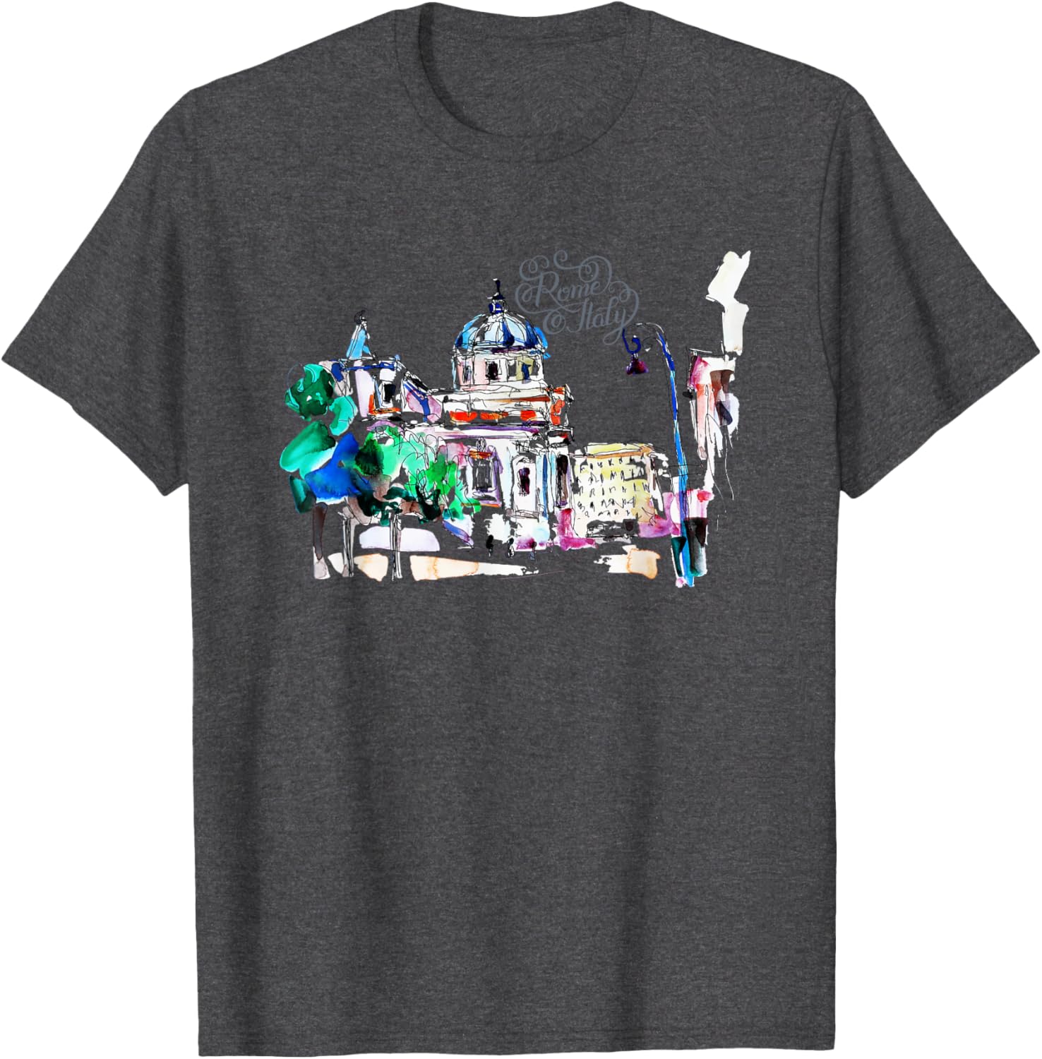 Retro Vintage Rome Italy Souvenir T-Shirt for Travelers and Tourists - 4