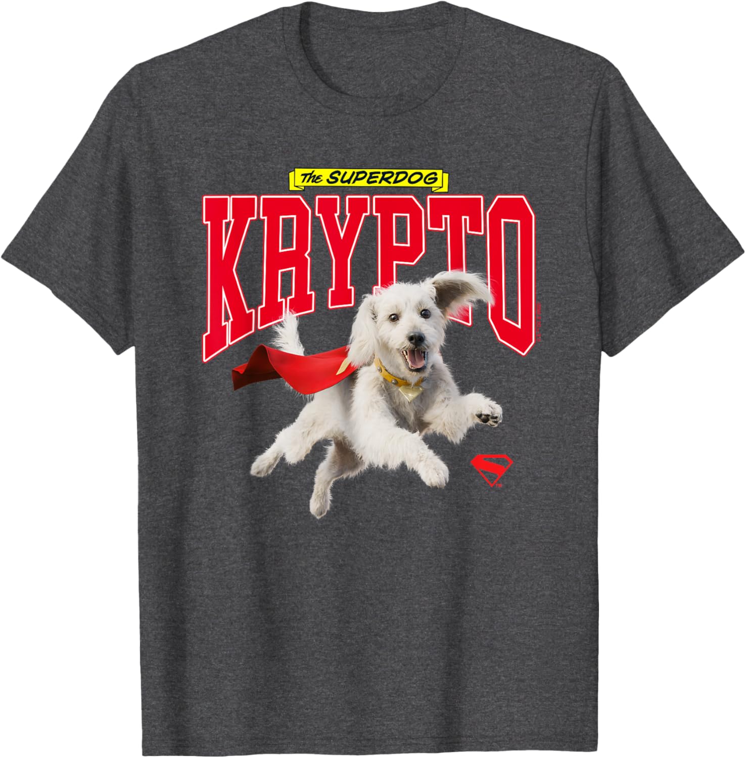 Superman Krypto College T-Shirt for Fans of Comic Book Heroes - 3