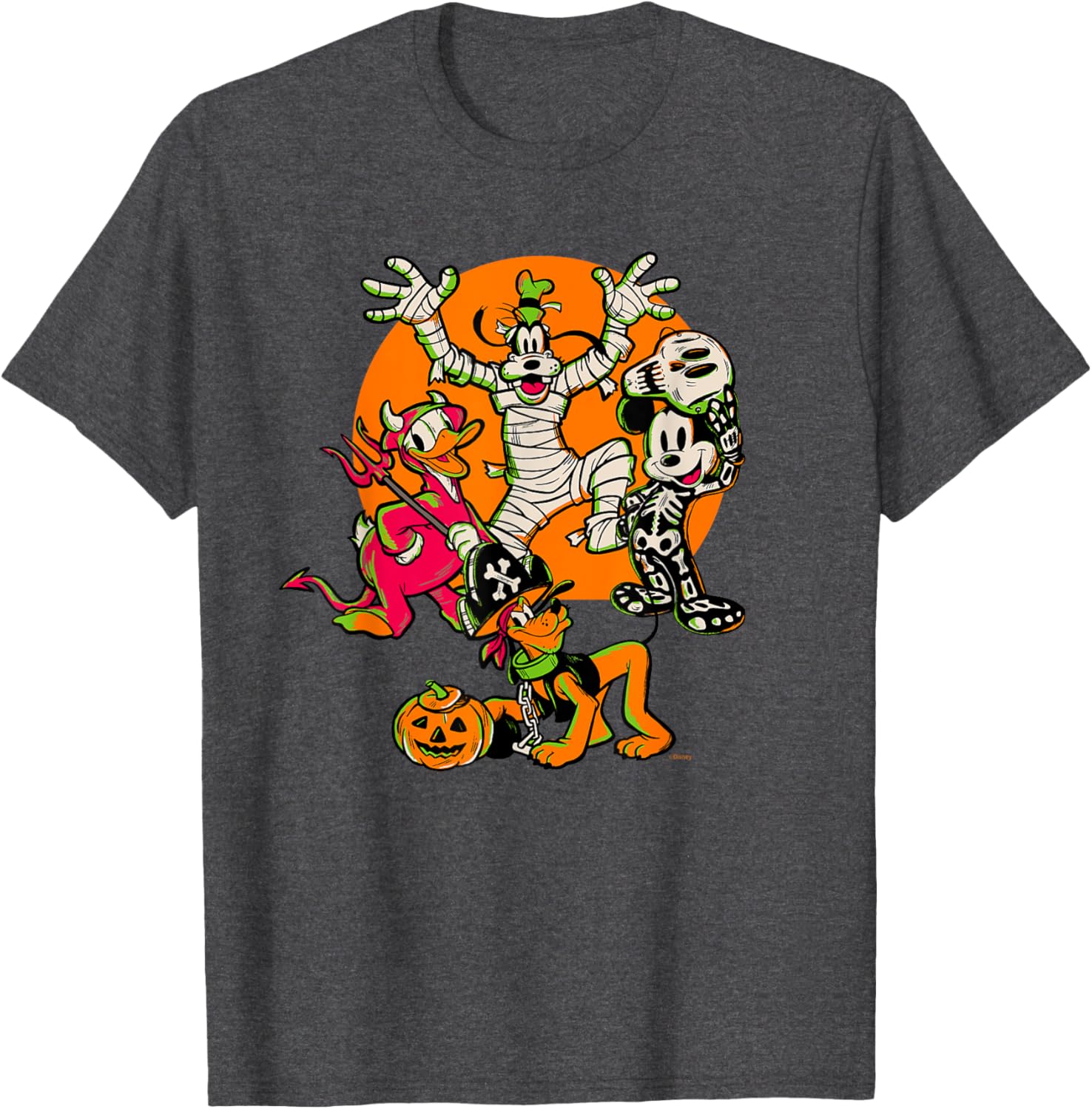 Disney 100 Mickey, Donald, Goofy & Pluto Halloween Costume T-Shirt - 13