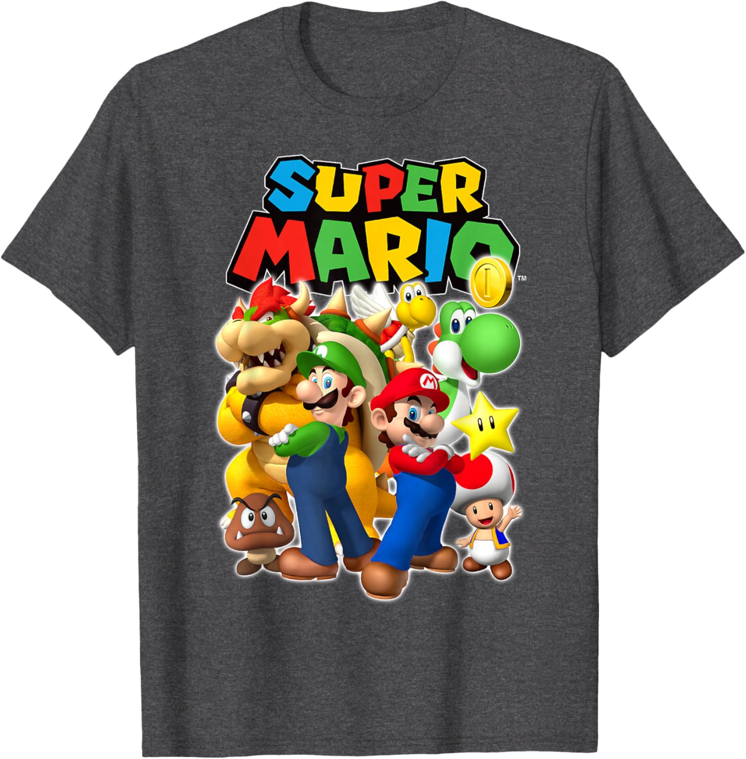 Super Mario Originals Group Shot T-Shirt for Gamers and Fans - 11