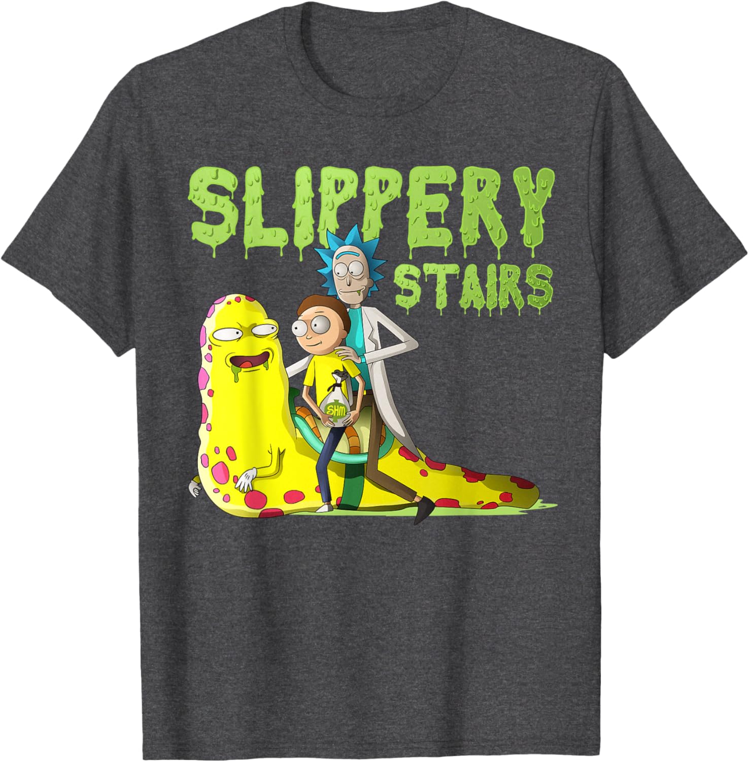 Rick and Morty Slippery Stairs T-Shirt Fun Graphic Tee for Fans - 2
