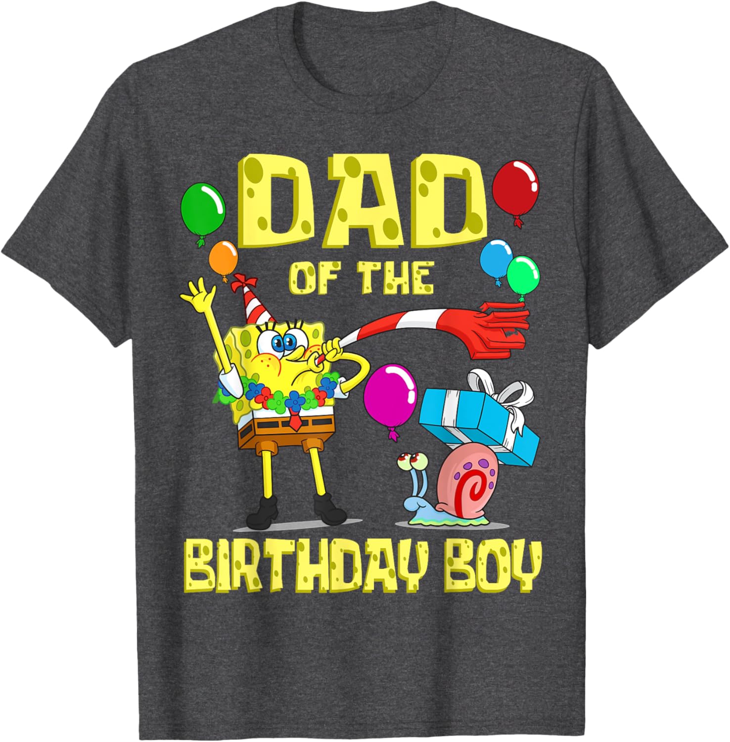 SpongeBob Daddy of the Birthday Boy Theme T-Shirt for Fun Parties - 2