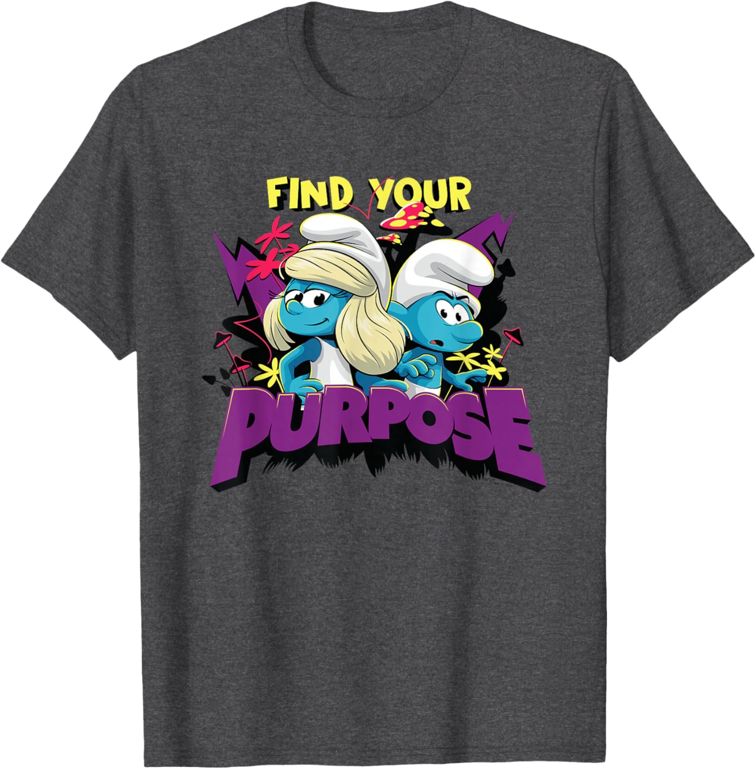 Smurfs Movie T-Shirt for Fans - Smurfette and No Name Design - 10