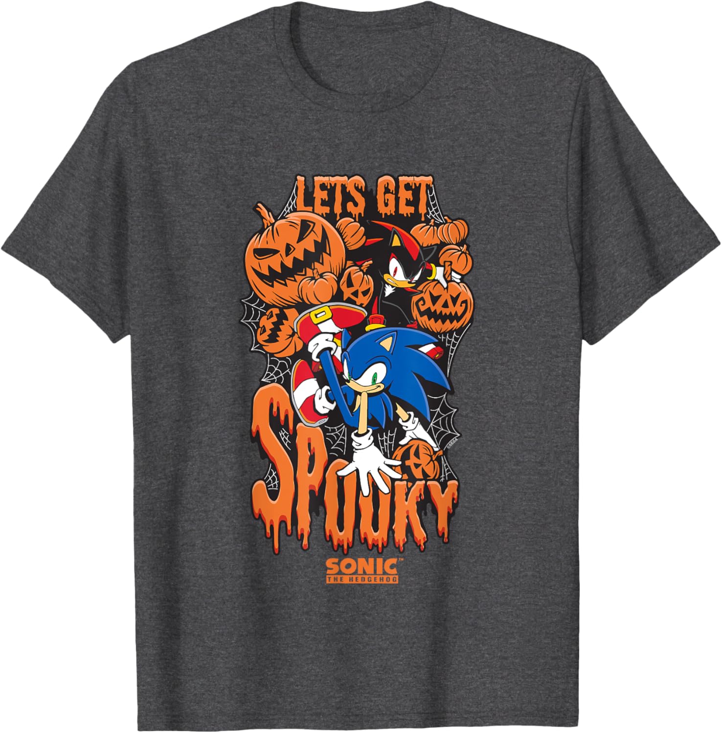 Sonic The Hedgehog Halloween Spooky T-Shirt for Fans of Sonic & Shadow - 14