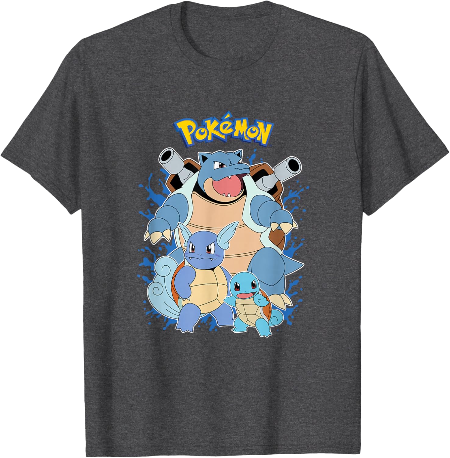 Squirtle Evolution T-Shirt for Pokémon Fans - Fun Graphic Tee Design - 4
