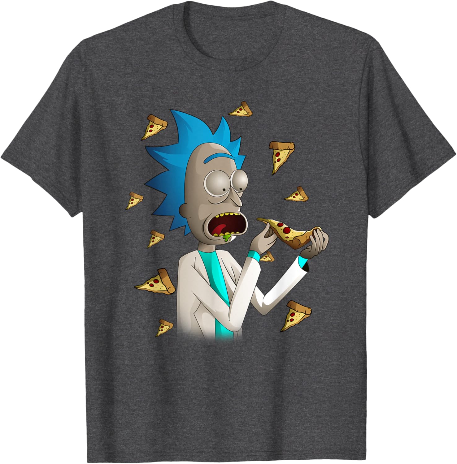 Rick and Morty Rick Loves Pizza T-Shirt for Fun Casual Style - 1