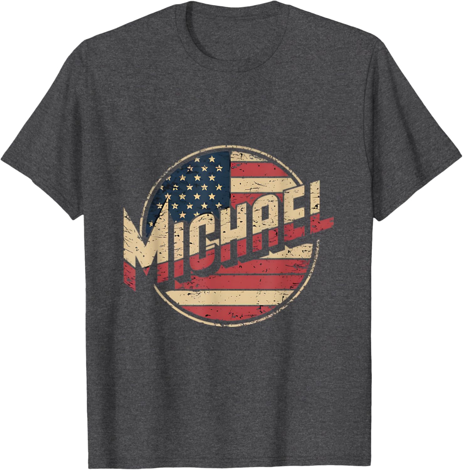Personalized MICHAEL USA Flag Patriotic T-Shirt for Proud Americans - 13