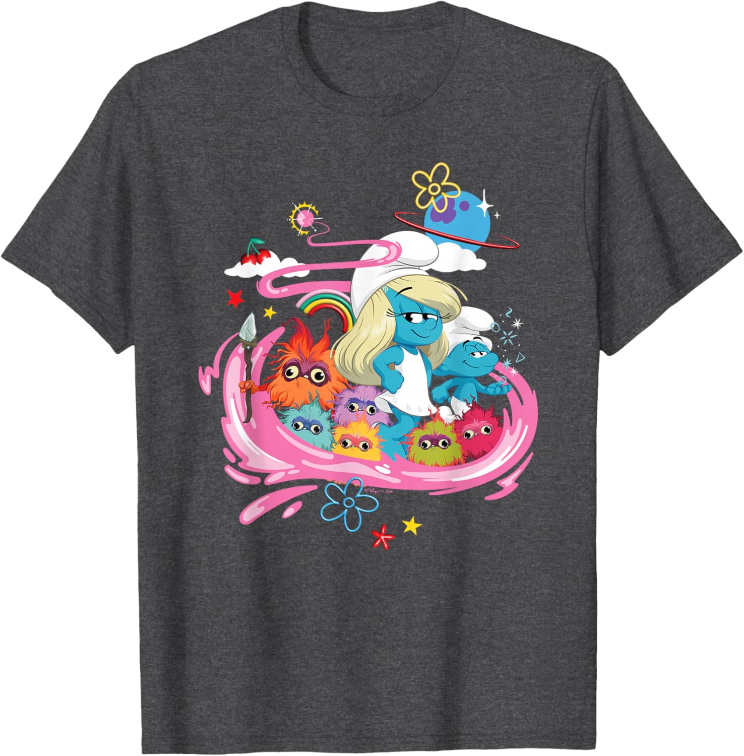 Smurfs Movie Smurfette No Name Mama Poot T-Shirt for Fun Loving Fans - 3