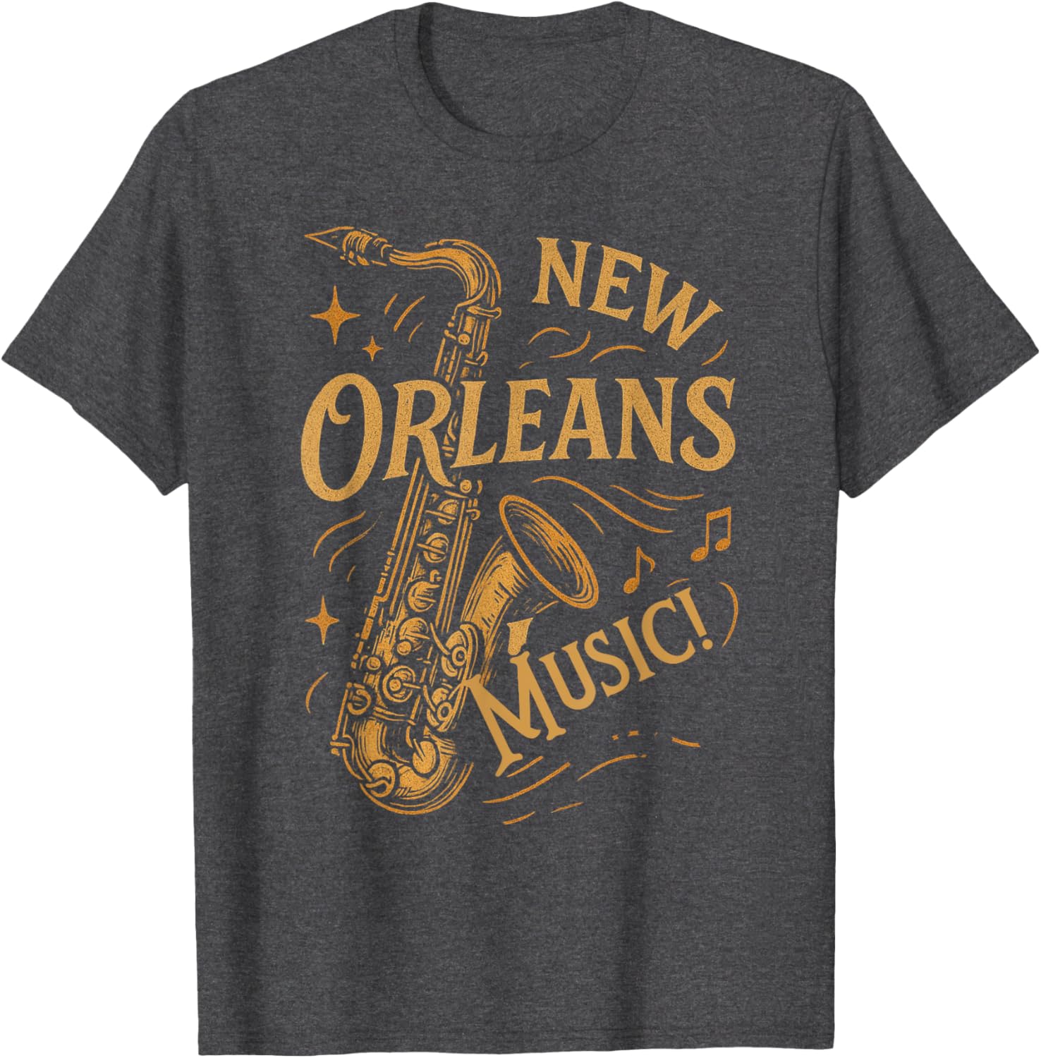 Vintage New Orleans Music Saxophone T-Shirt for Music Lovers - 8