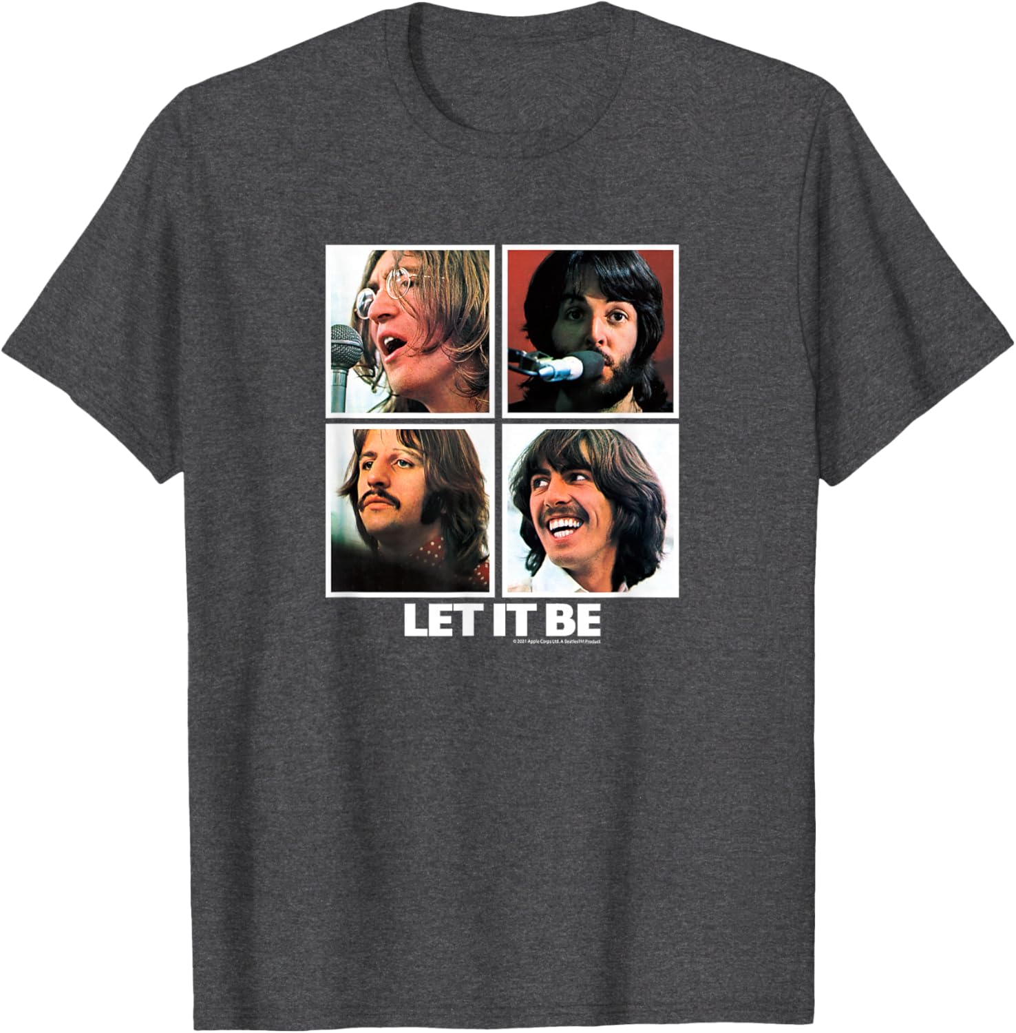 The Beatles Let it Be Square T-Shirt for Music Lovers and Fans - 5