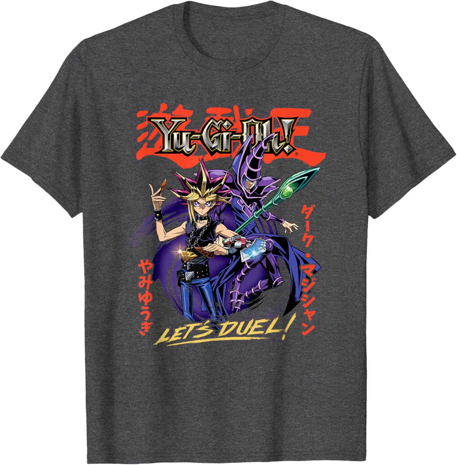 Yugi and Dark Magician Duel T-Shirt for Yu-Gi-Oh! Fans - Stylish Anime Apparel - 4