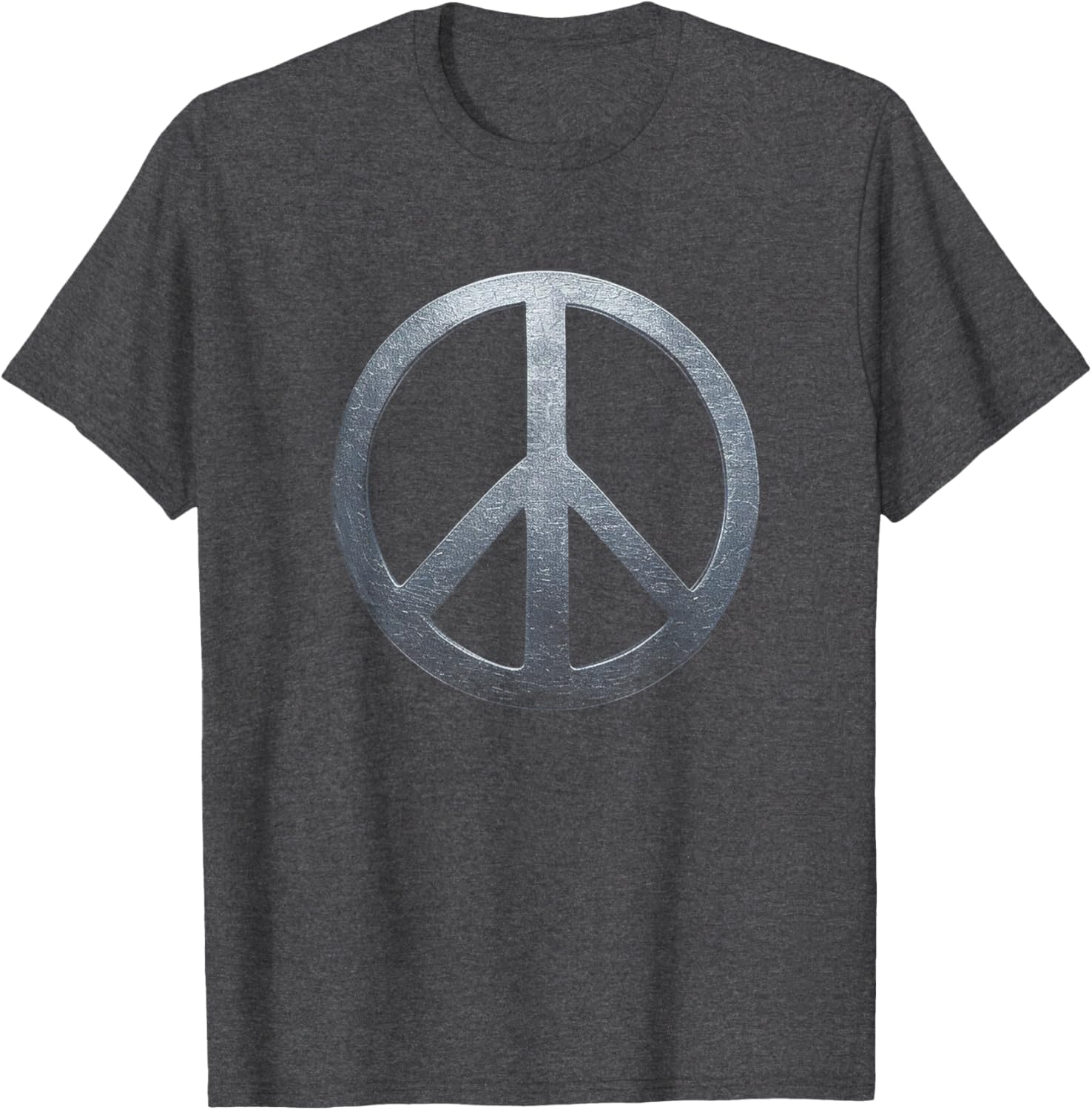 Weathered Stone Peace Sign T-Shirt for Comfortable, Stylish Everyday Wear - 1