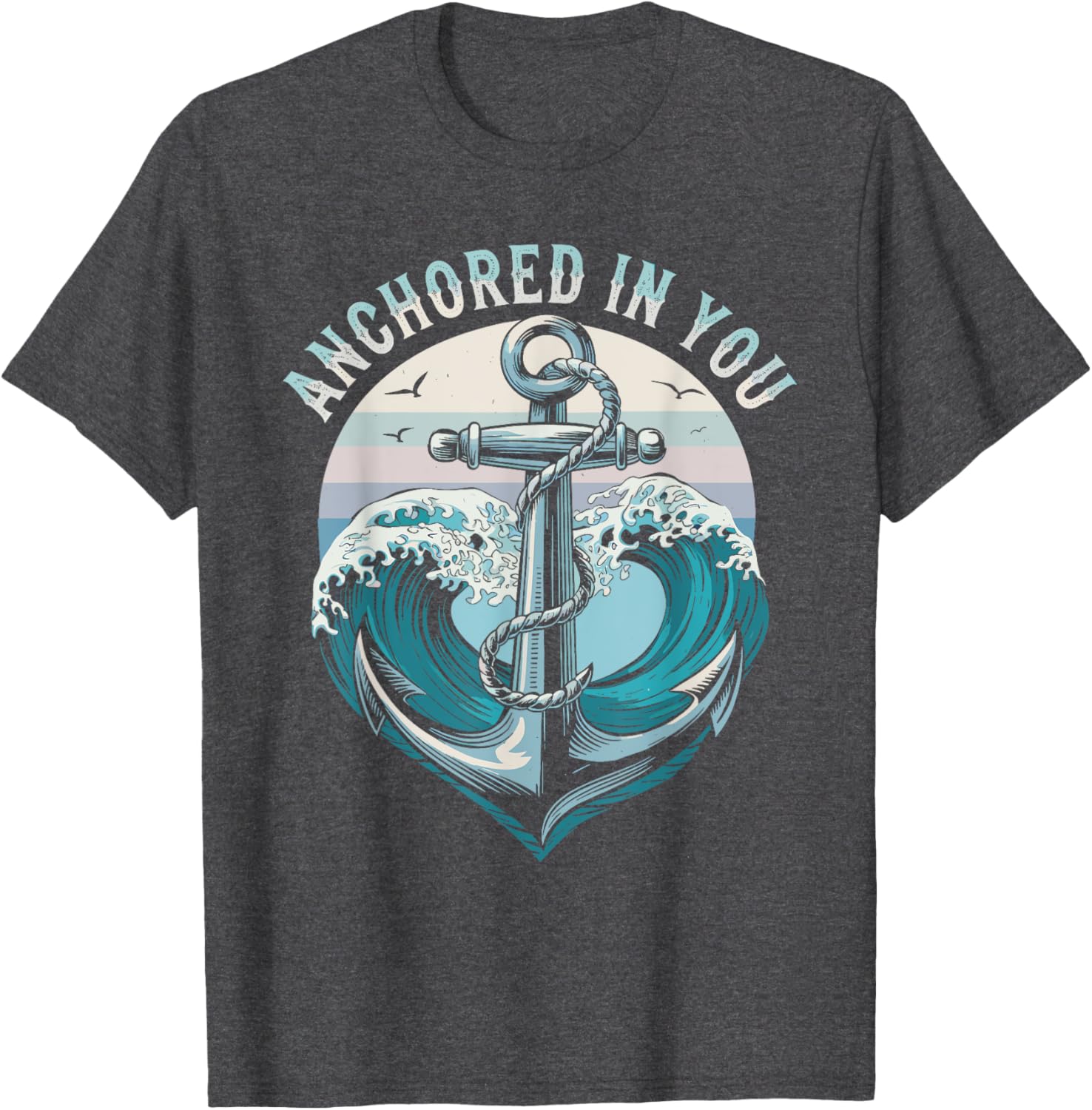 Romantic Maritime Partner T-Shirts for Couples - Anchored In You Look - 8