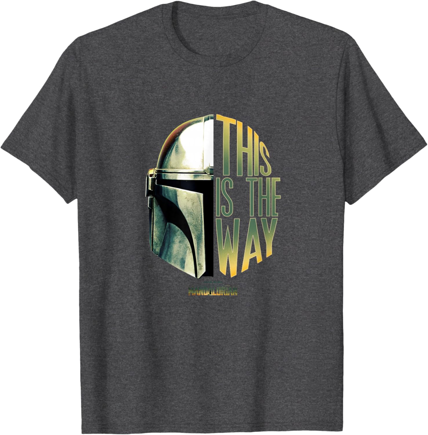 Star Wars The Mandalorian This Is The Way Helmet Logo T-Shirt for Fans - 9