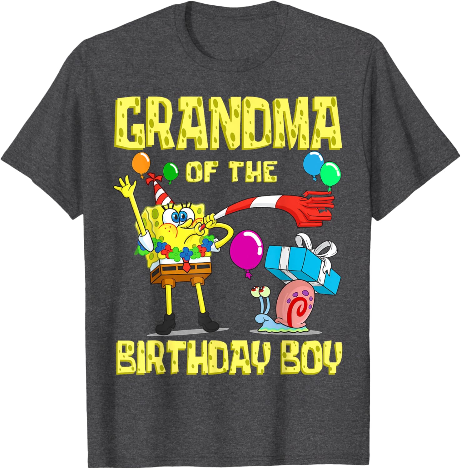 SpongeBob Grandma of the Birthday Boy T-Shirt Fun Party Apparel - 18