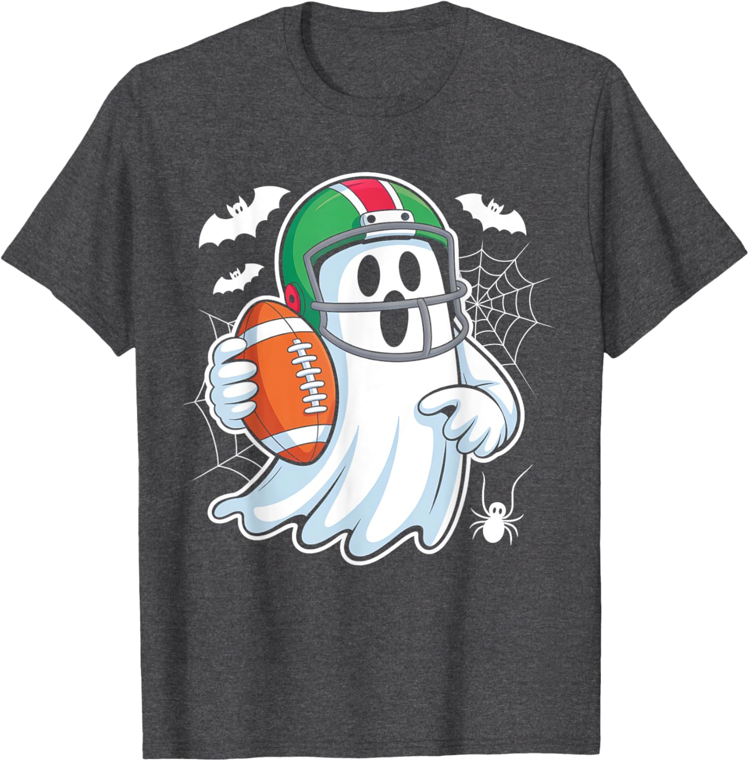 Funny Boo Ghost Playing Football Halloween T-Shirt for Spooky Fun - 9