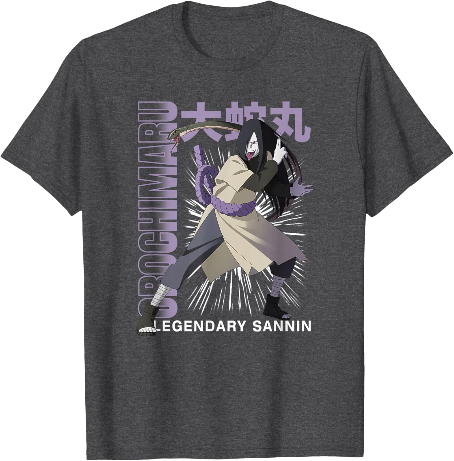 Orochimaru Legendary Sannin Naruto Shippuden Anime T-Shirt for Fans - 4