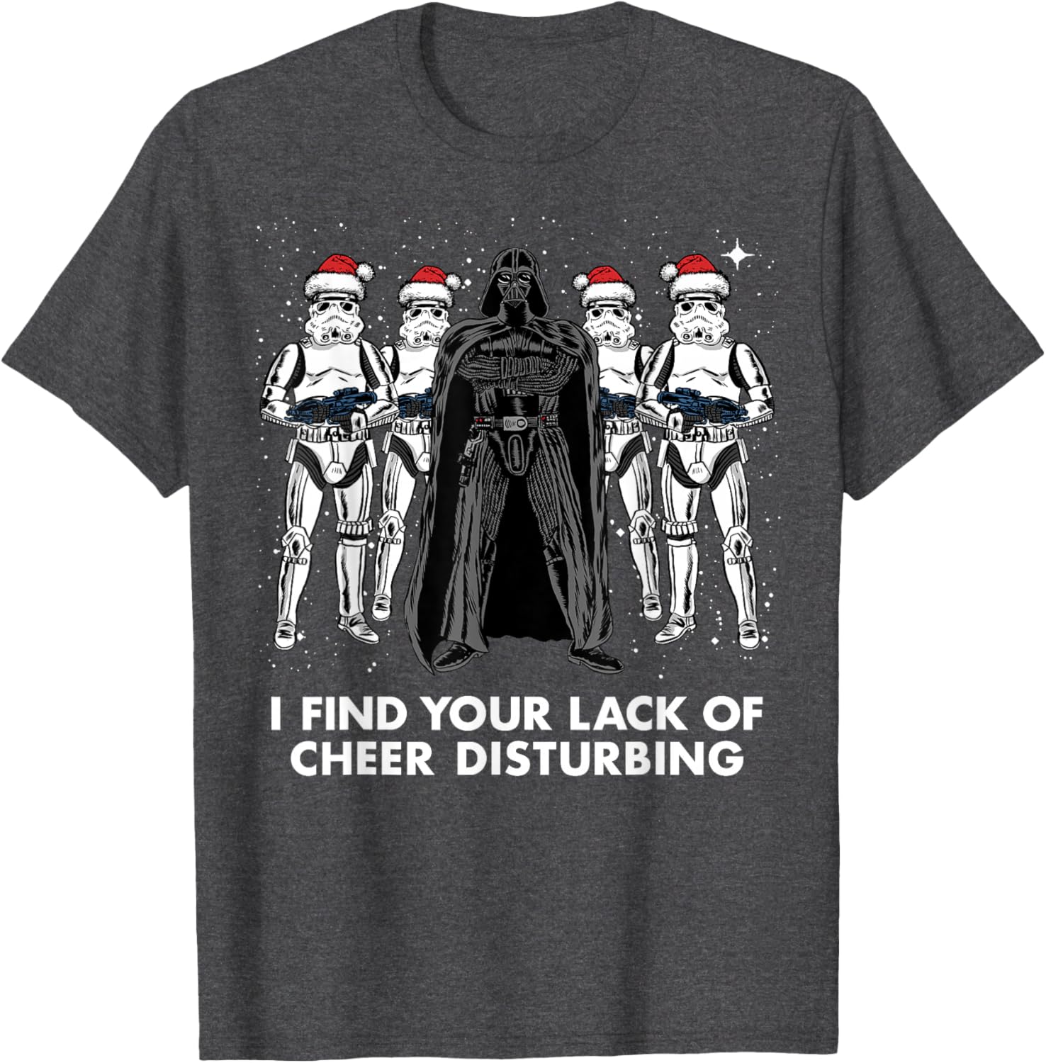 Star Wars Vader Trooper Christmas Cheer Graphic T-Shirt for Fans - 9