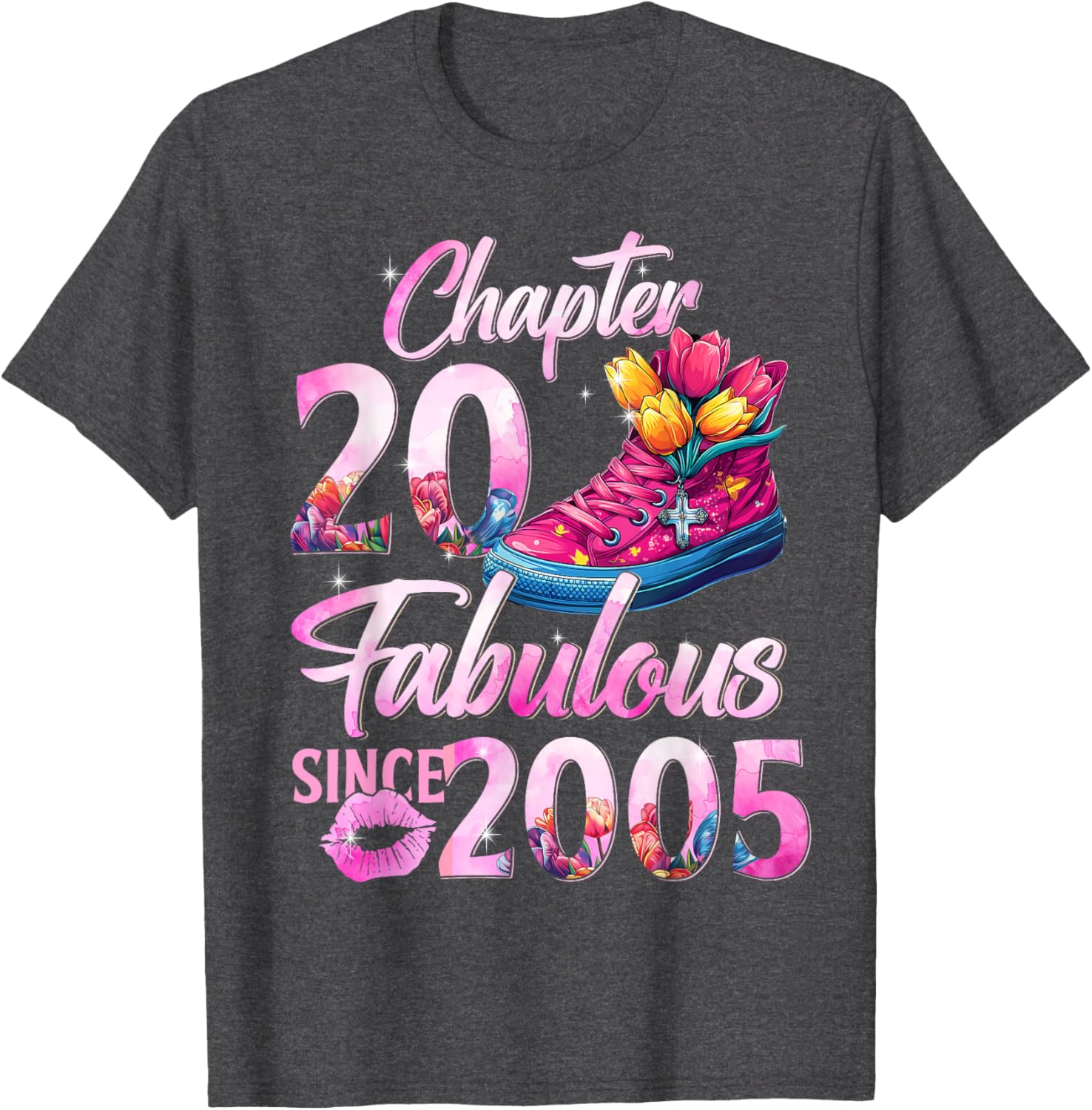 20th Birthday Queen T-Shirt Perfect Gift for 2005 EST Celebration - 2