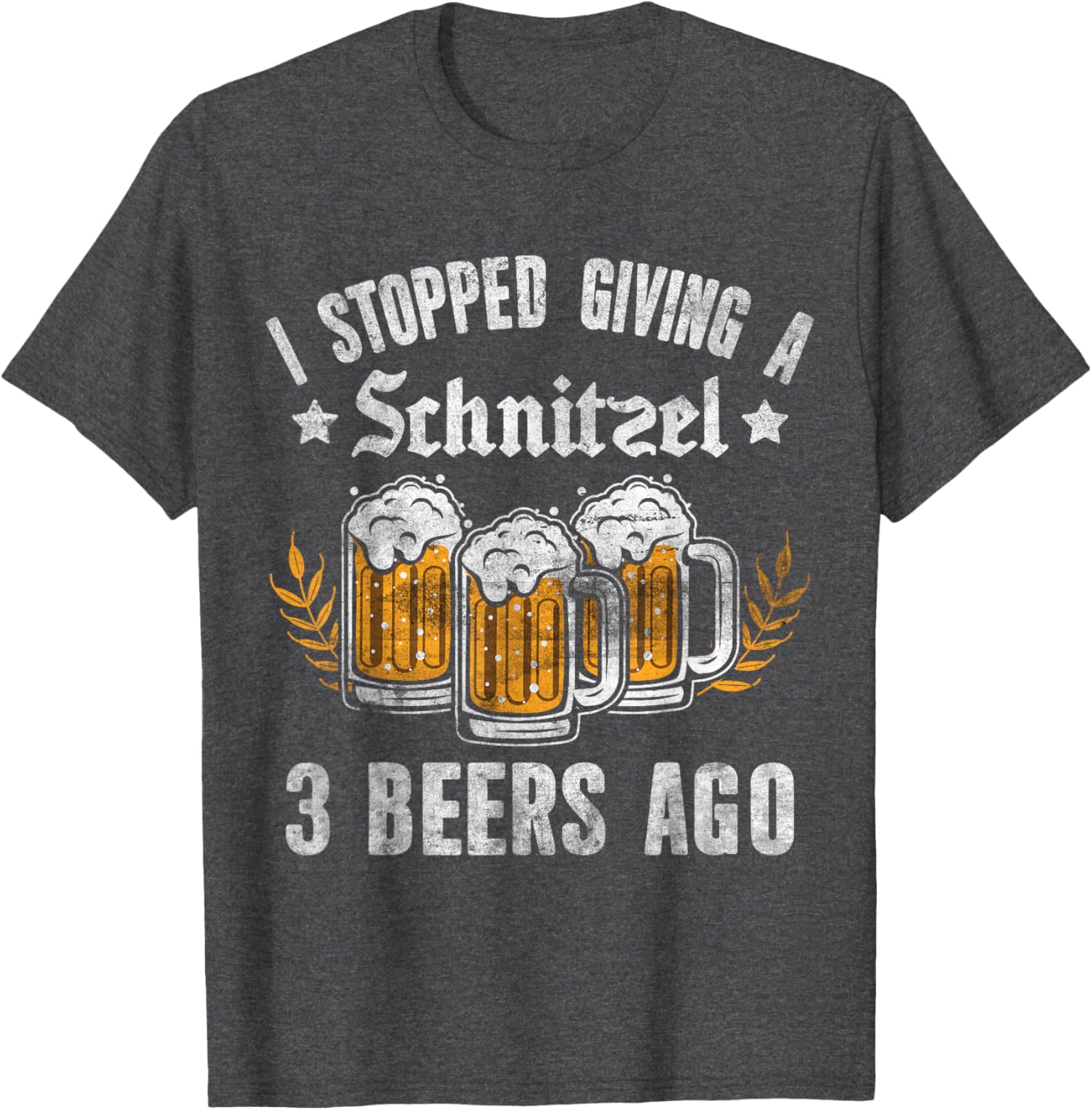 Oktoberfest I Stopped Giving A Schnitzel 3 Beers Ago T-Shirt for Fun Nights - 2