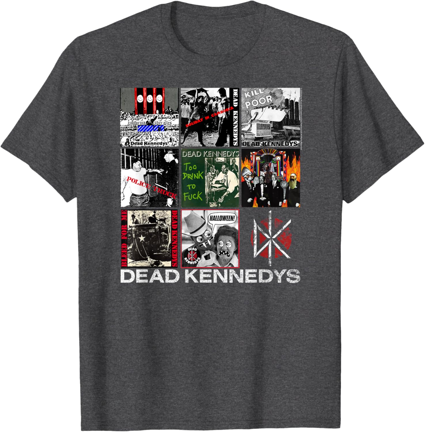 Vintage Dead Kennedys Singles Cover Punk Band T-Shirt for Fans - 2