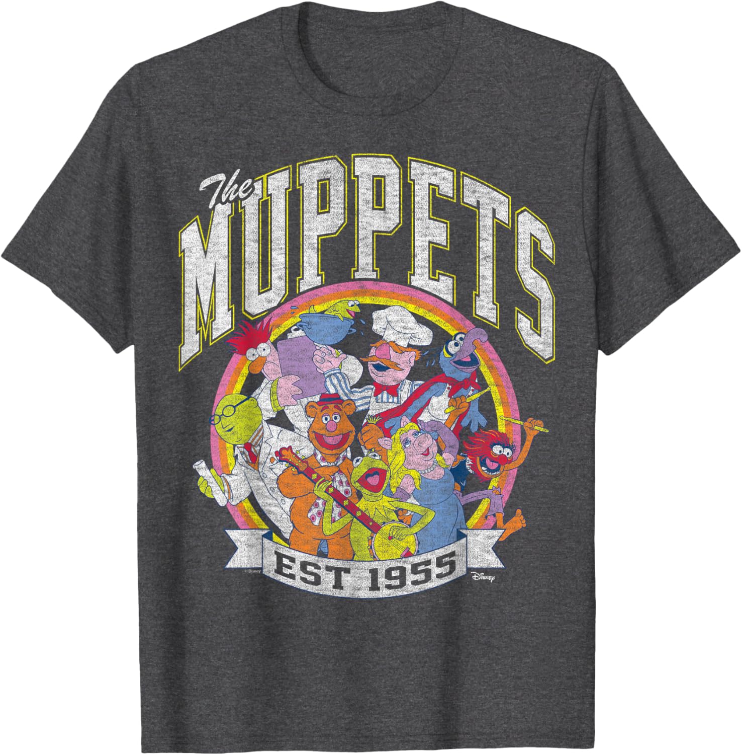 The Muppets Collegiate Group T-Shirt for Fans of Classic Characters - 7