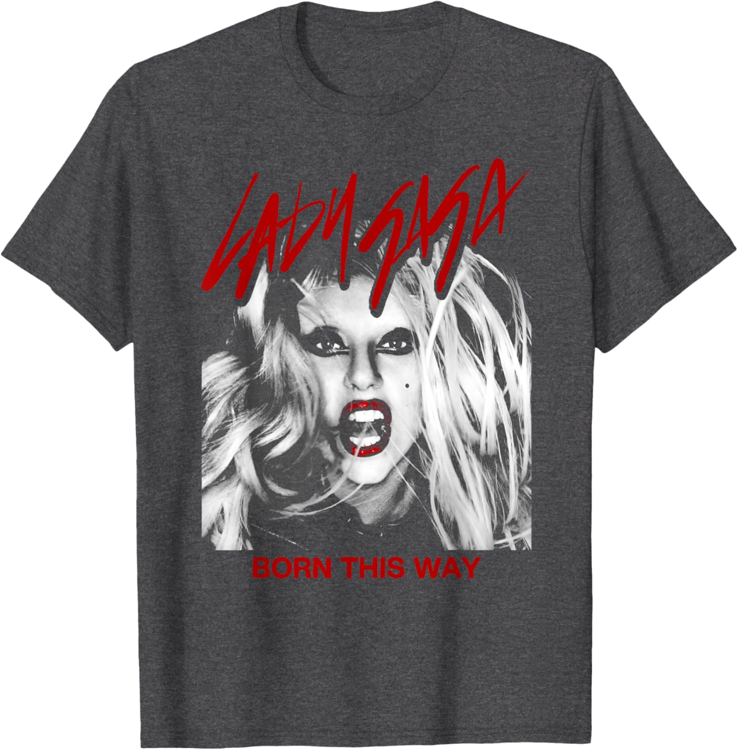 Official Lady Gaga Born This Way Cover T-Shirt for Fans and Collectors - 1
